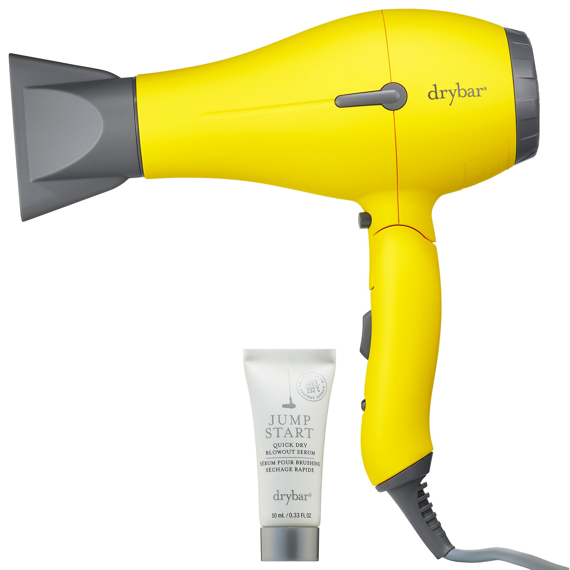 Drybar Baby Buttercup Travel Blowdryer + Jump Start Quick Dry Blowout