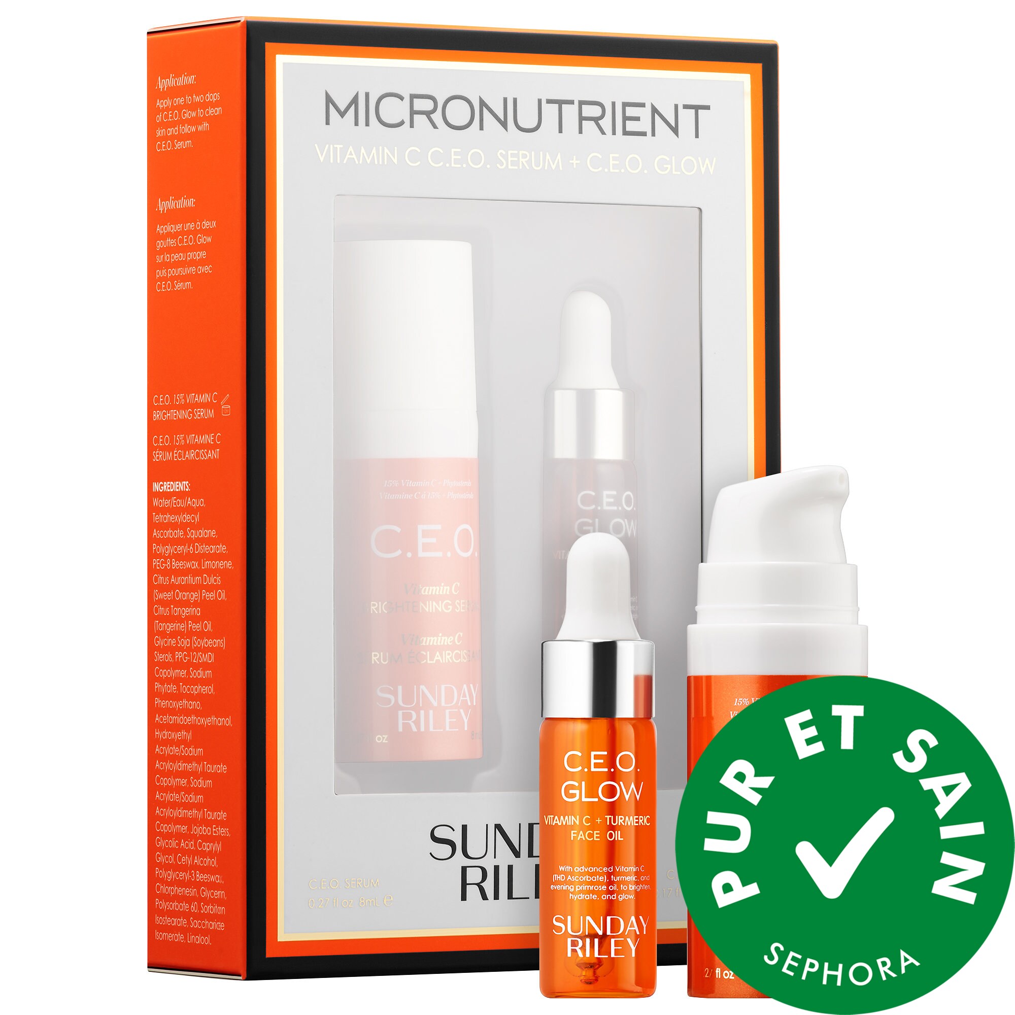 Sunday Riley Mini ensemble de micronutriments 15 % vitamine C + curcuma