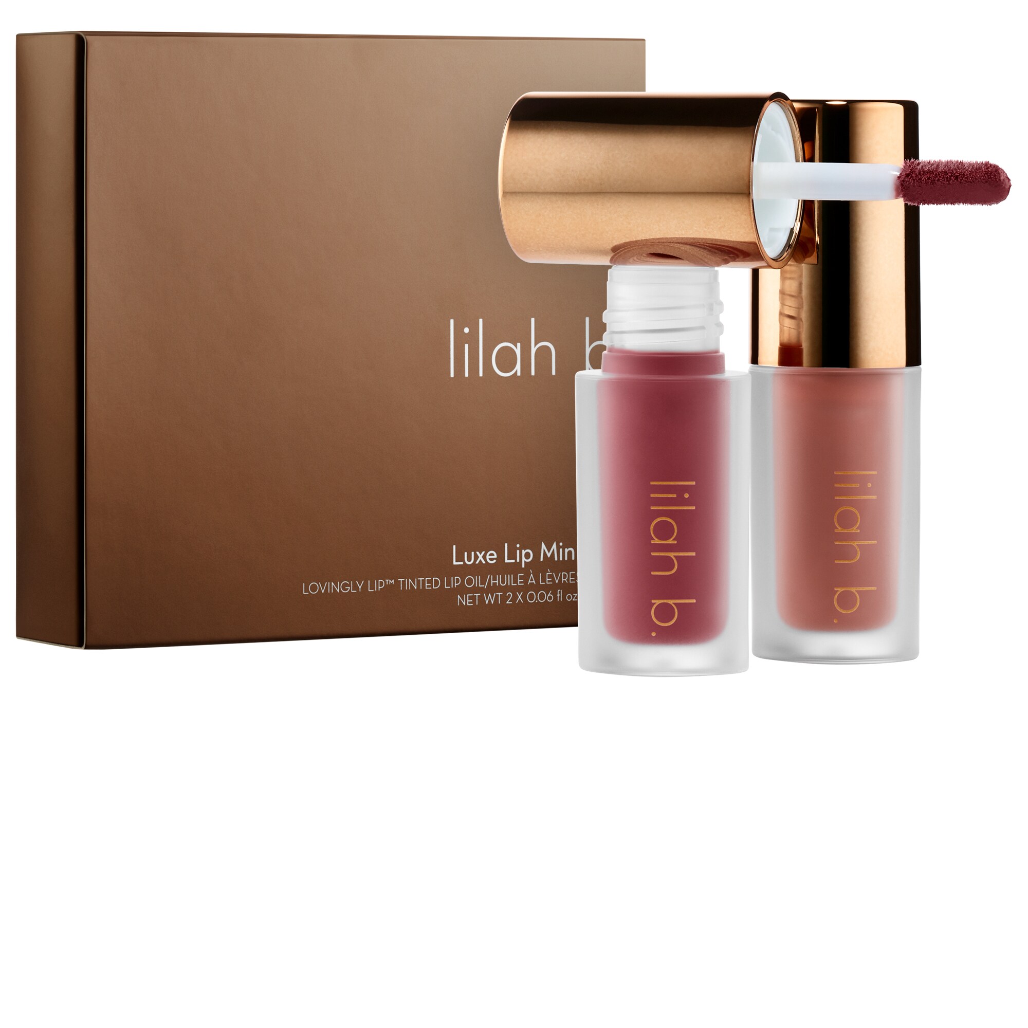 Lilah B. Luxe Lip Oil Mini Duo 2 X 0.06 oz/ 1.8 ml ModeSens