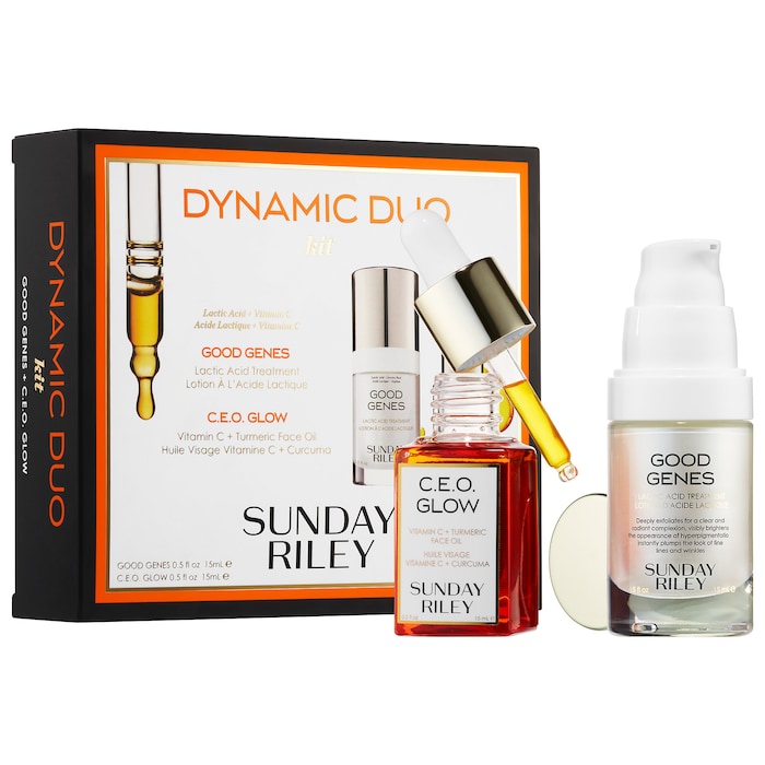 Dynamic Duo Vitamin C + Lactic Acid AHA Set Sunday Riley Sephora