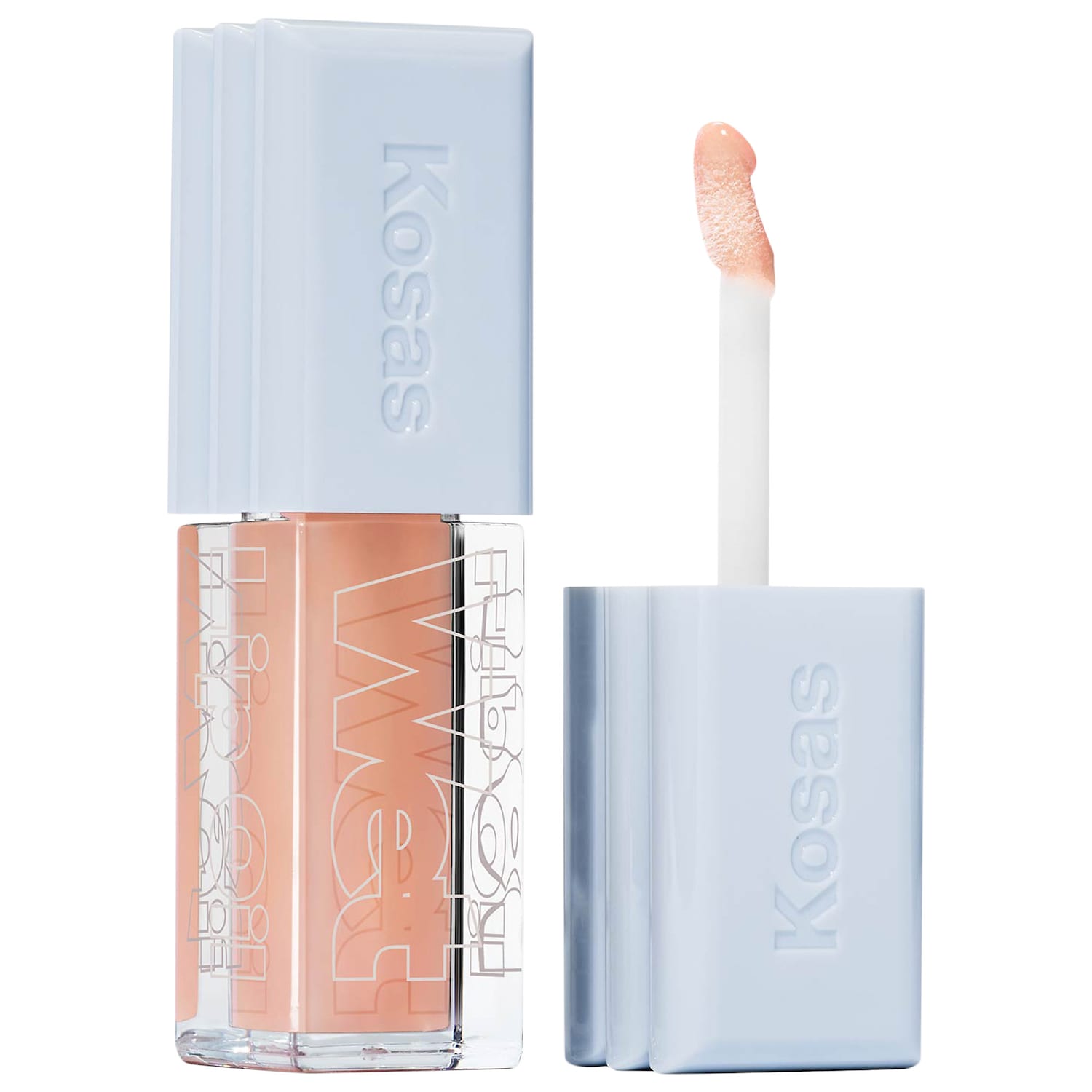 Блеск-уход для губ с пептидами для объема Kosas Wet Lip Oil — фото 1