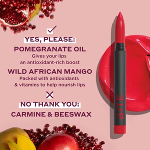 Bite Beauty Power Move Creamy Matte Lip Crayon in Glace Image 4