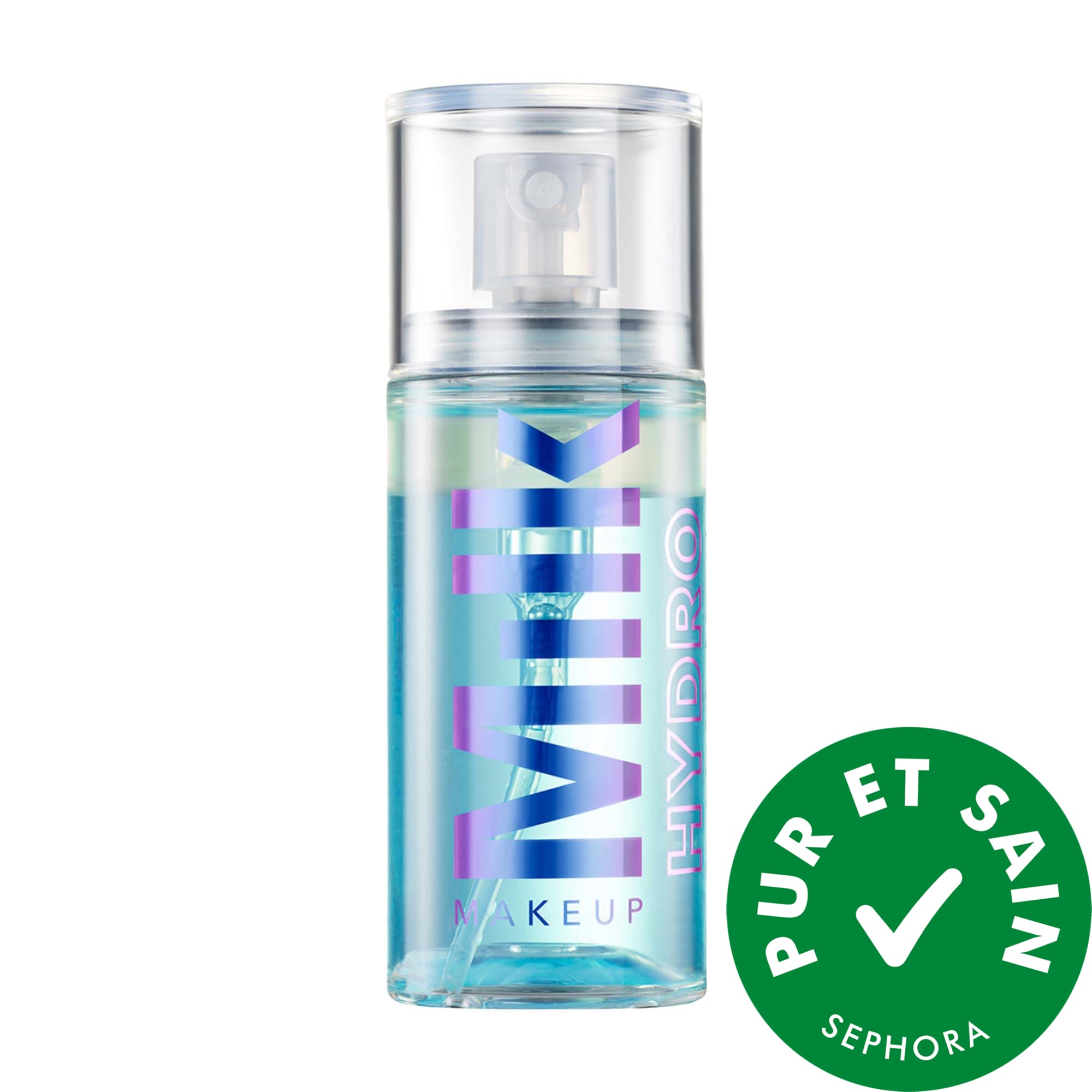 Milk Makeup Vaporisateur fixateur lumineux longue tenue Hydro Grip avec acide hyaluronique et niacinamide en format mini 1.69 / 50 mL