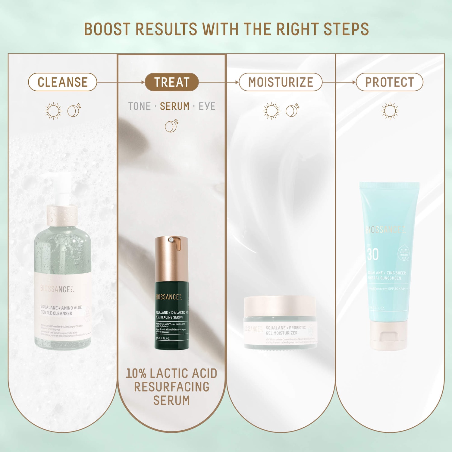 Squalane + 10% Lactic Acid Resurfacing Serum