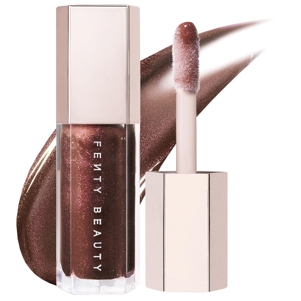 Fenty Beauty Gloss Bomb lip luminizer in Hot Chocolit rich brown