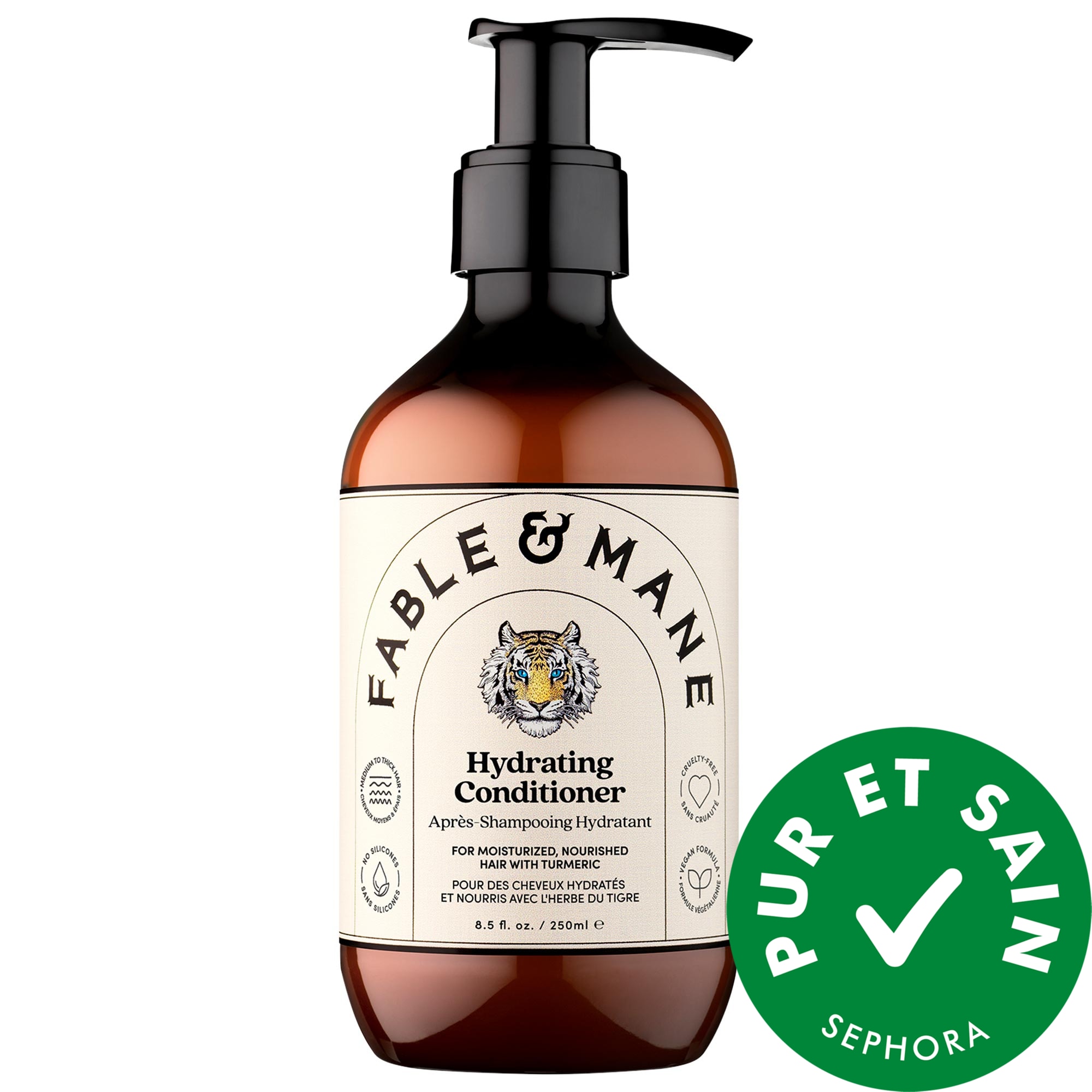 Fable & Mane Le revitalisant hydratant pour cheveux épais, secs et abîmés 8.5 oz/ 250 mL