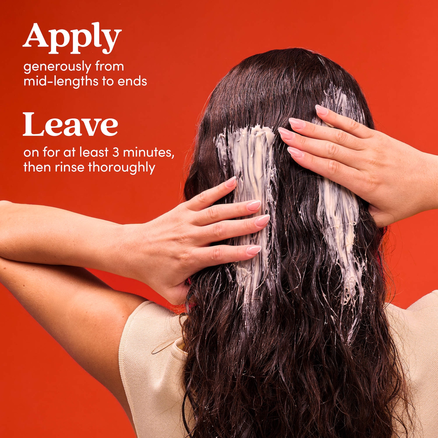 Masque pour les cheveux réparateur profondément hydratant pour cheveux moyens à épais