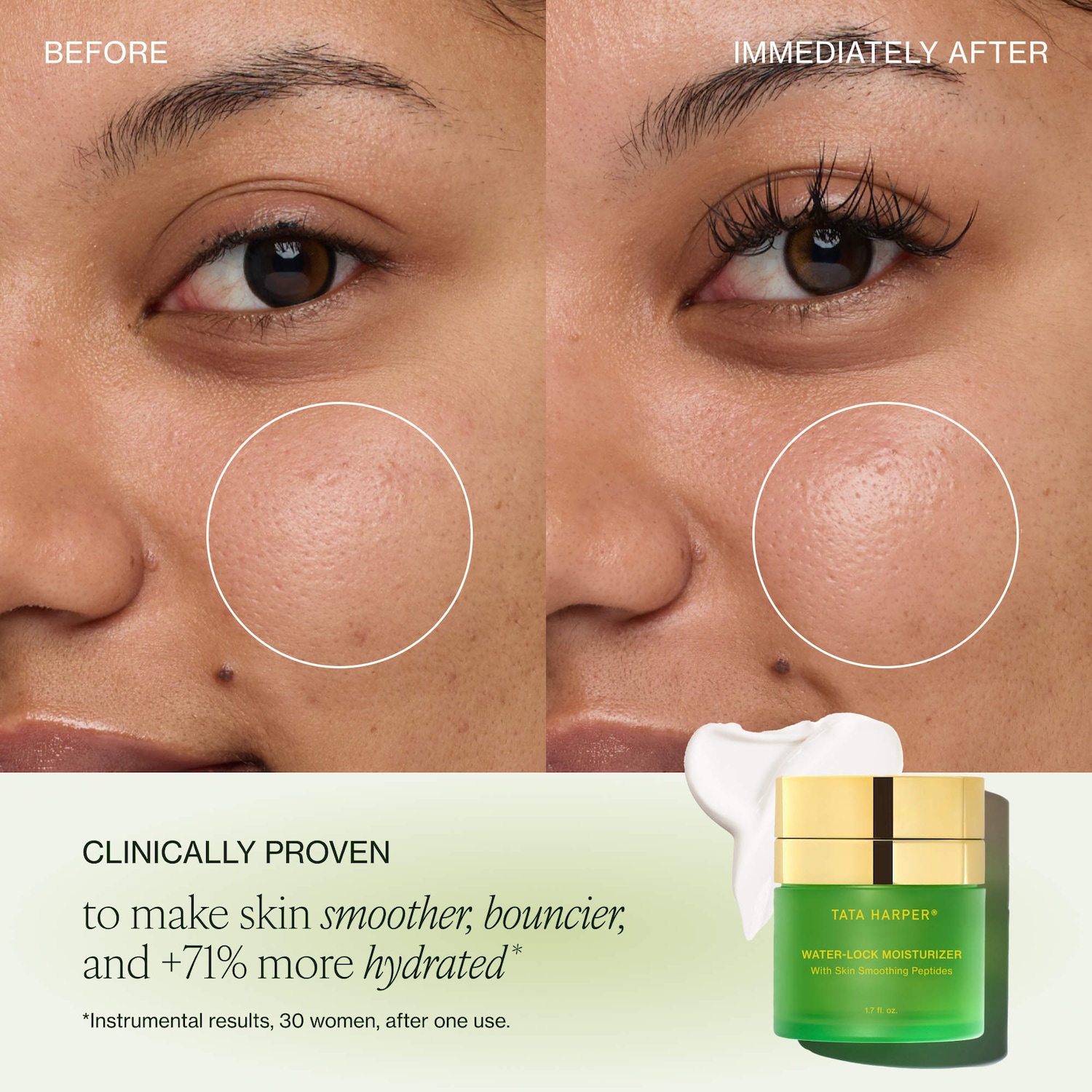 Water-Lock Refillable Moisturizer with Skin-Smoothing Peptides & Hyaluronic Acid