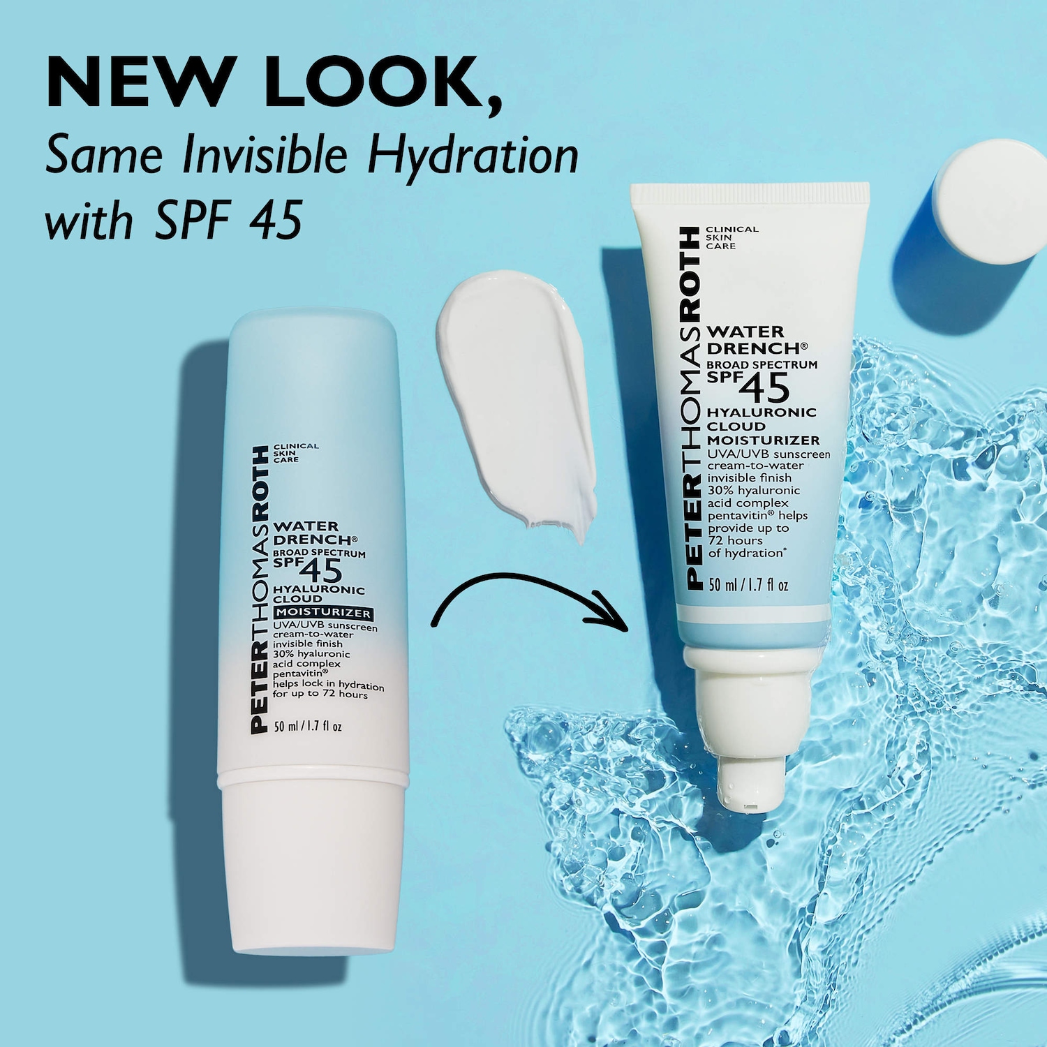 Увлажняющий крем с гиалуроновой кислотой Peter Thomas Roth Water Drench SPF 45 — фото 7