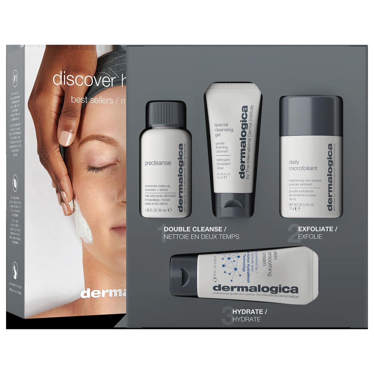 Набор Dermalogica Discover Healthy Skin: двойное очищение, отшелушивание и увлажнение — фото 1