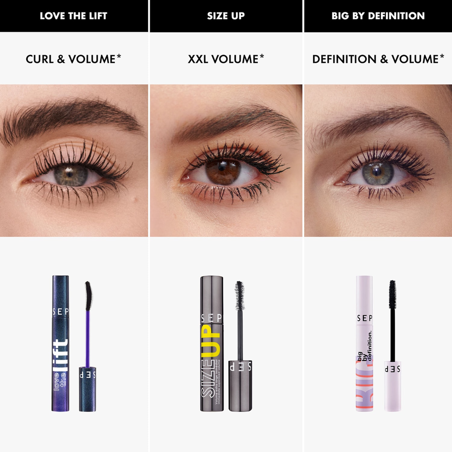Мини-тушь для ресниц Sephora Collection Size Up для объёма — фото 3