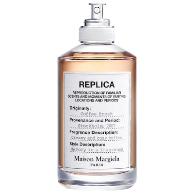 Maison Margiela - REPLICA' Coffee Break Eau de Toilette with Coffee Accord & Milk Mousse Accord 3.4 oz/ 100 mL Maison Margiela REPLICA' Coffee Break Eau de Toilette with Coffee Accord & Milk Mousse Accord