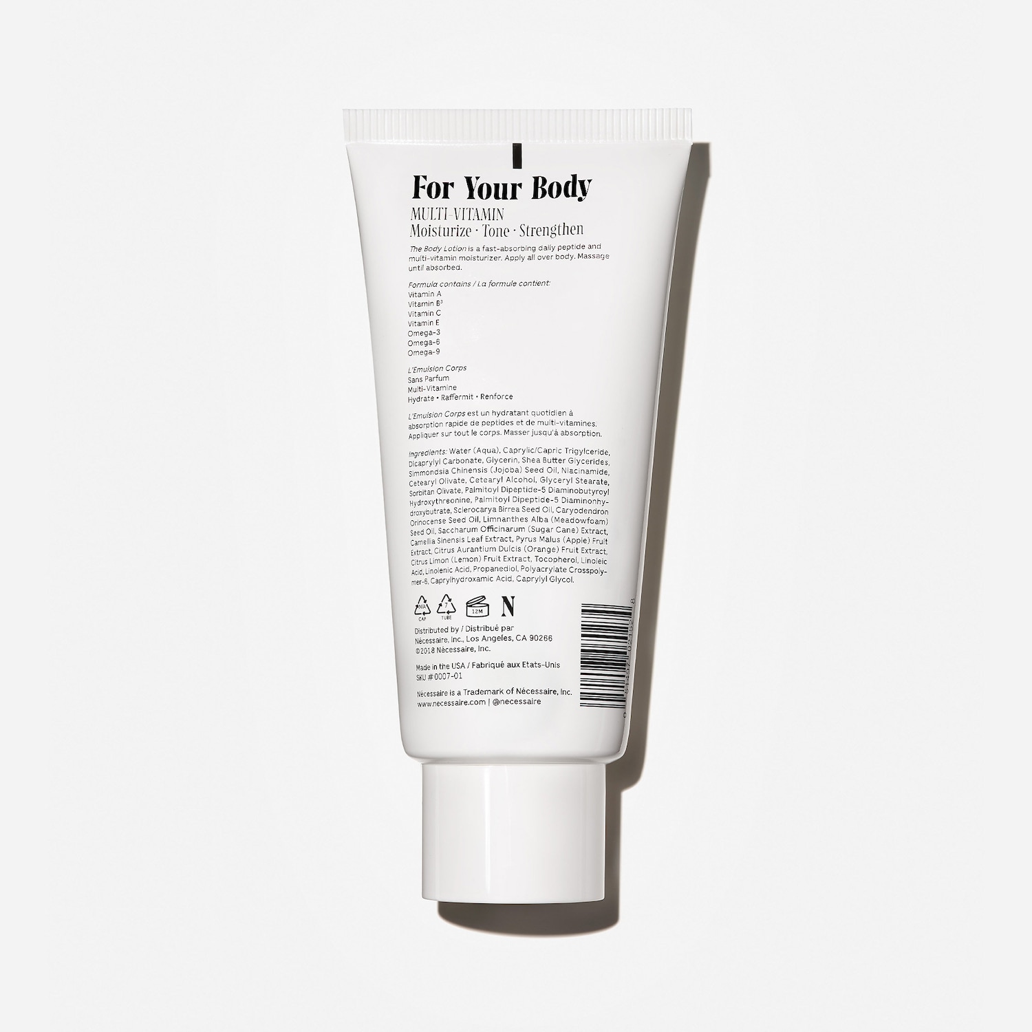 Укрепляющий лосьон для тела с 5 пептидами и 2,5% ниацинамида Nécessaire The Body Lotion — фото 2