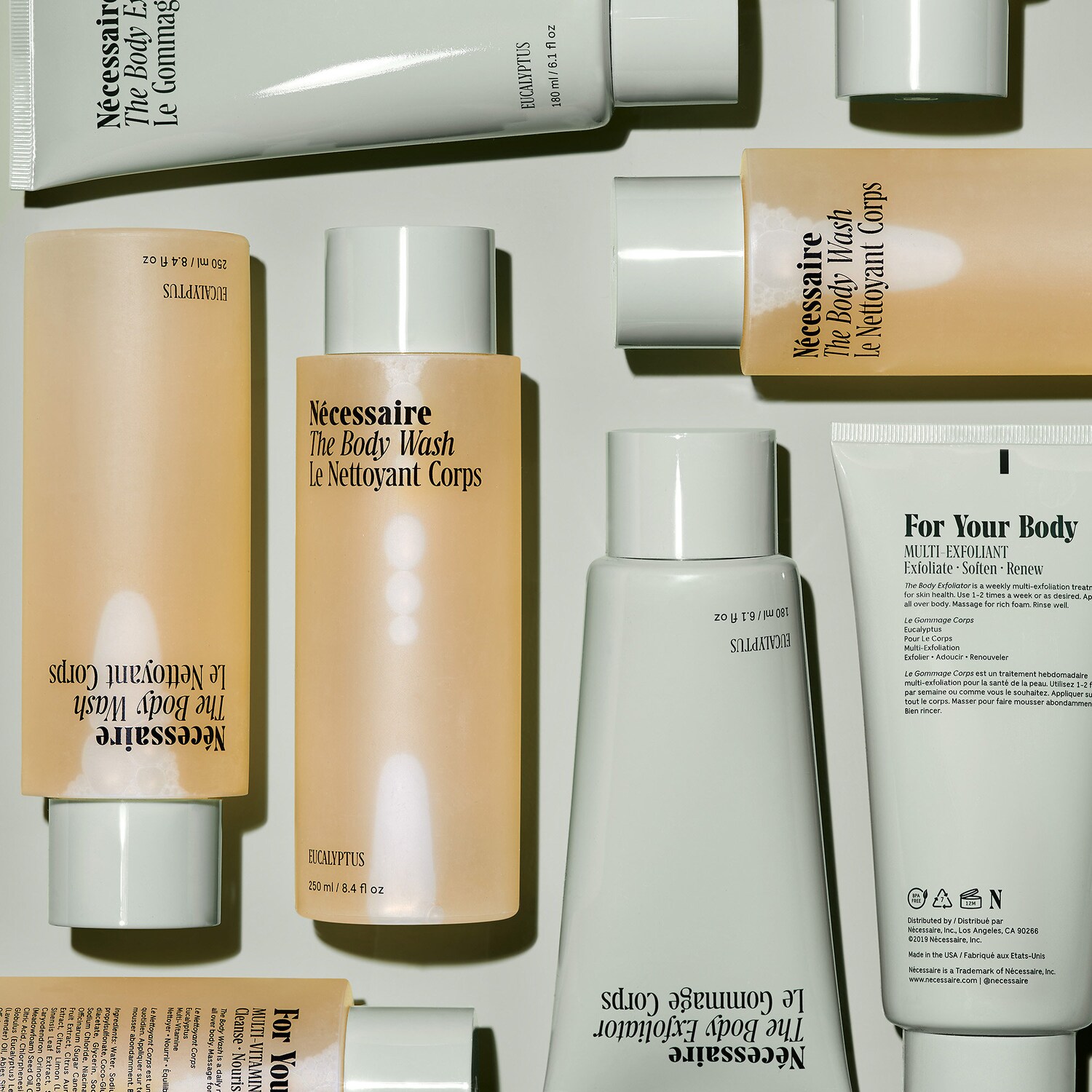 Питательный гель для душа с ниацинамидом Nécessaire The Body Wash Eucalyptus — фото 6