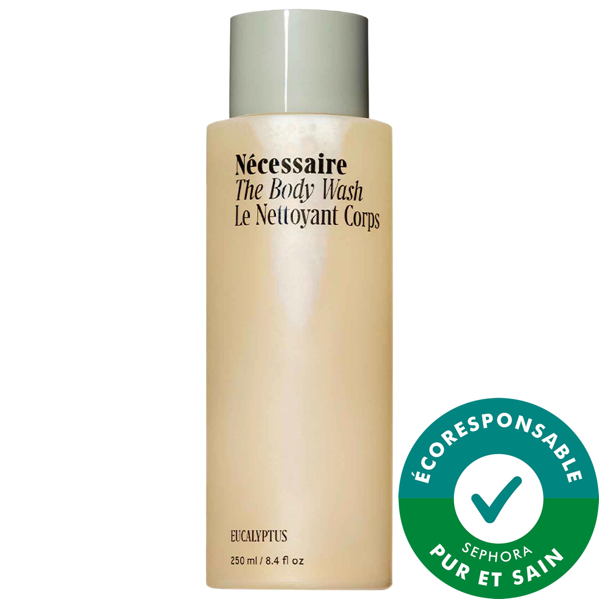 Nécessaire Soin nettoyant nourrissant avec huiles riches en lipides + niacinamide Le Nettoyant Corps, Eucalyptus 8.4 oz / 250 mL Eucalyptus