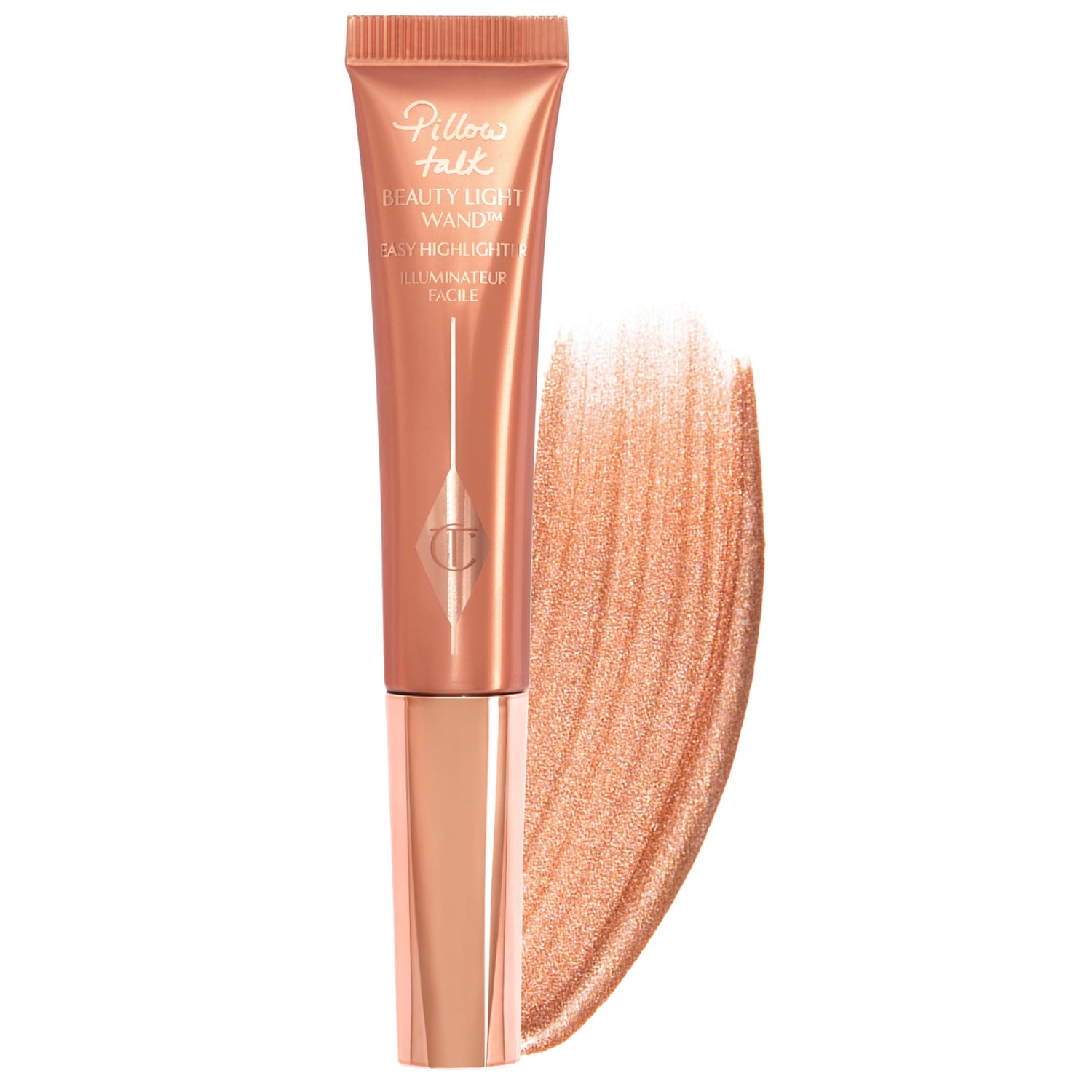 Charlotte Tilbury Beauty Highlighter Wand in Pillow Talk Medium