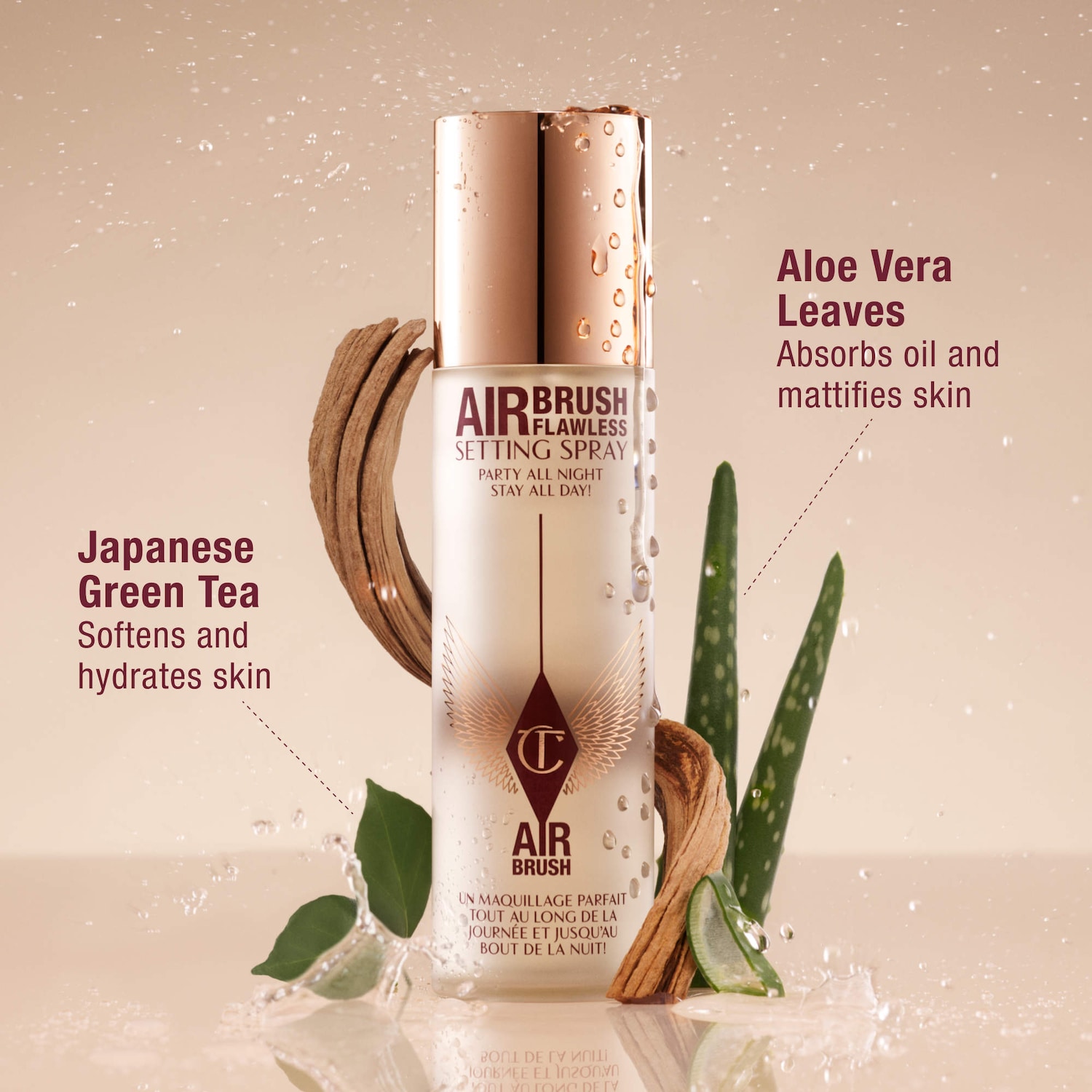 Vaporisateur fixateur hydratant et hydrofuge Airbrush Flawless