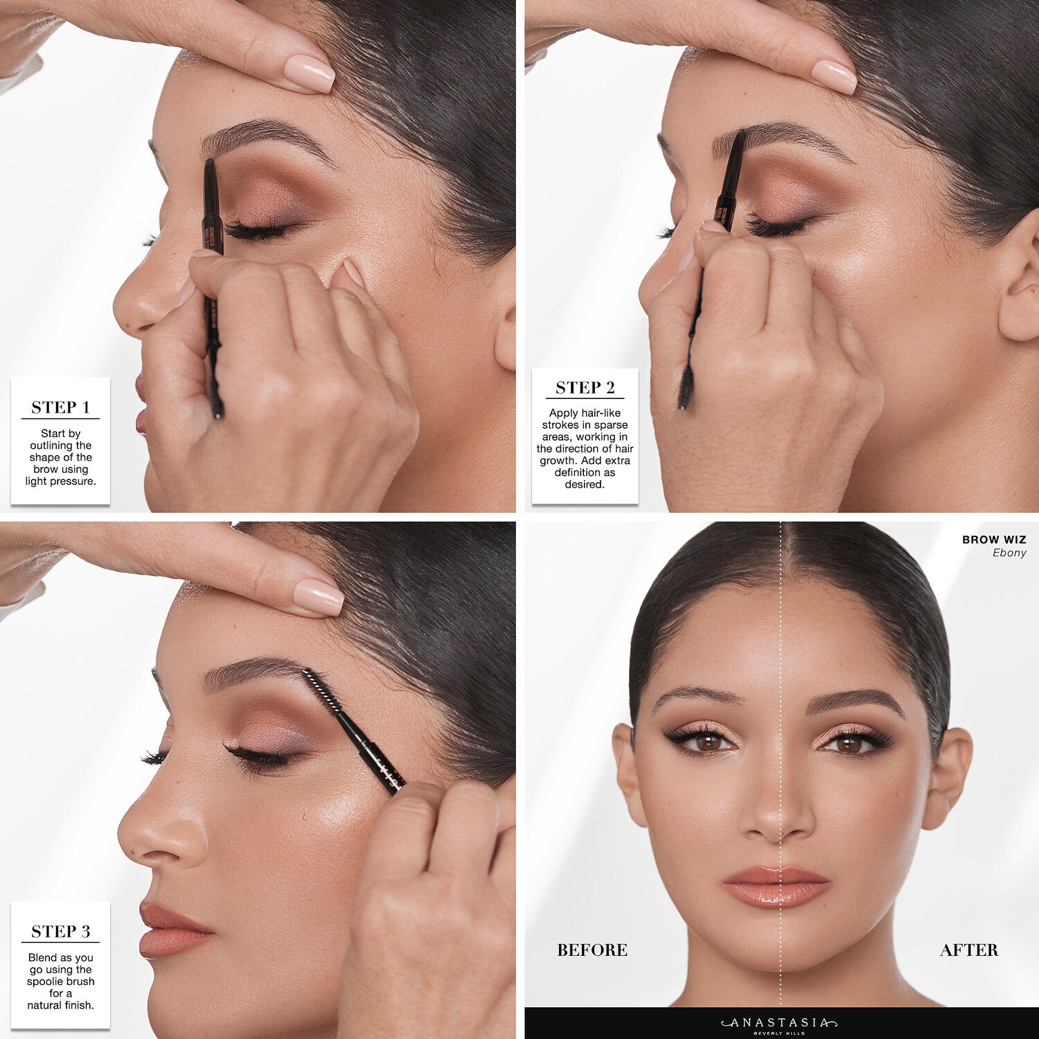 Ультратонкий карандаш для бровей Anastasia Beverly Hills Brow Wiz, цвет: Пепельный коричневый — фото 6