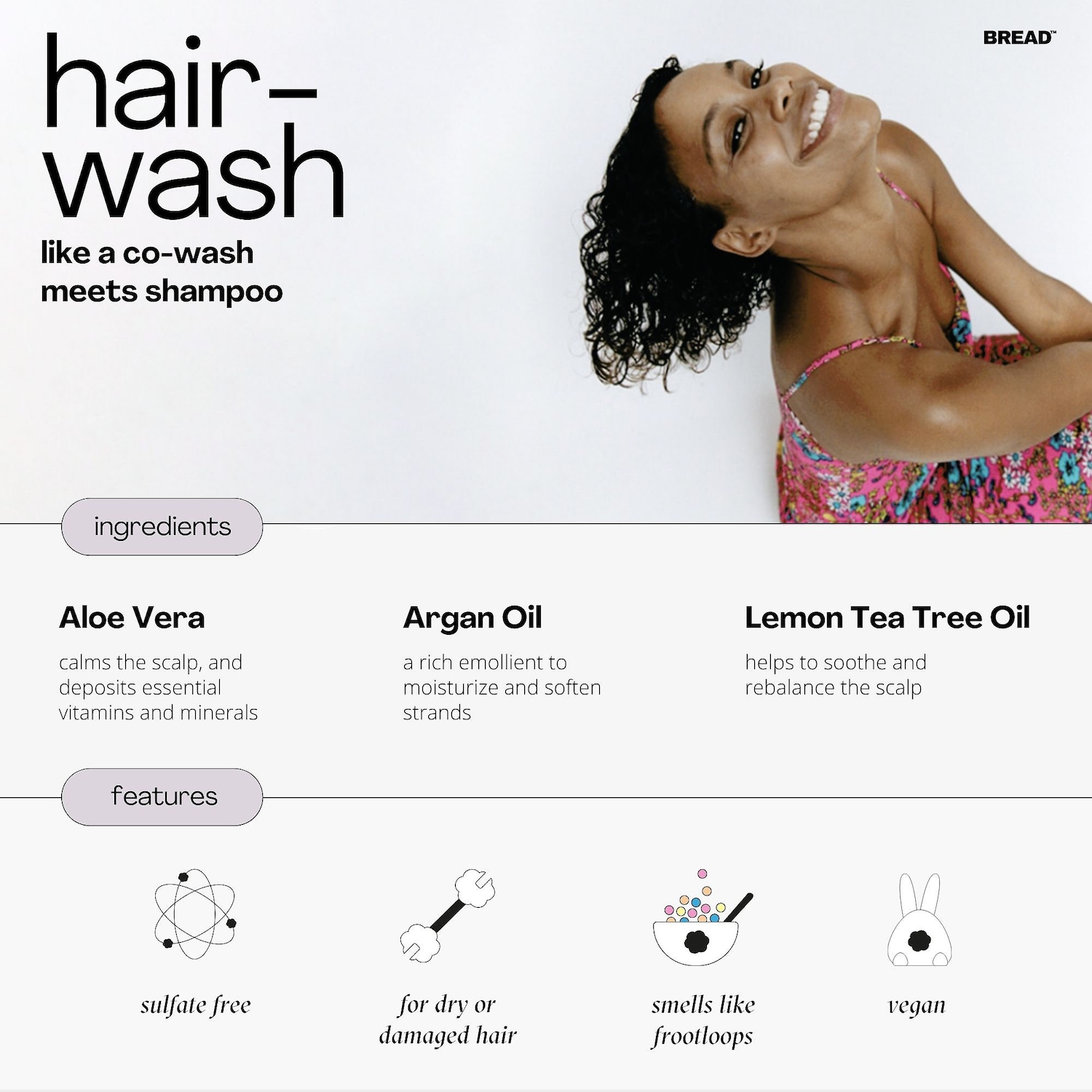 Мягкое молочко для мытья волос Bread Beauty Supply Hair Wash — фото 2