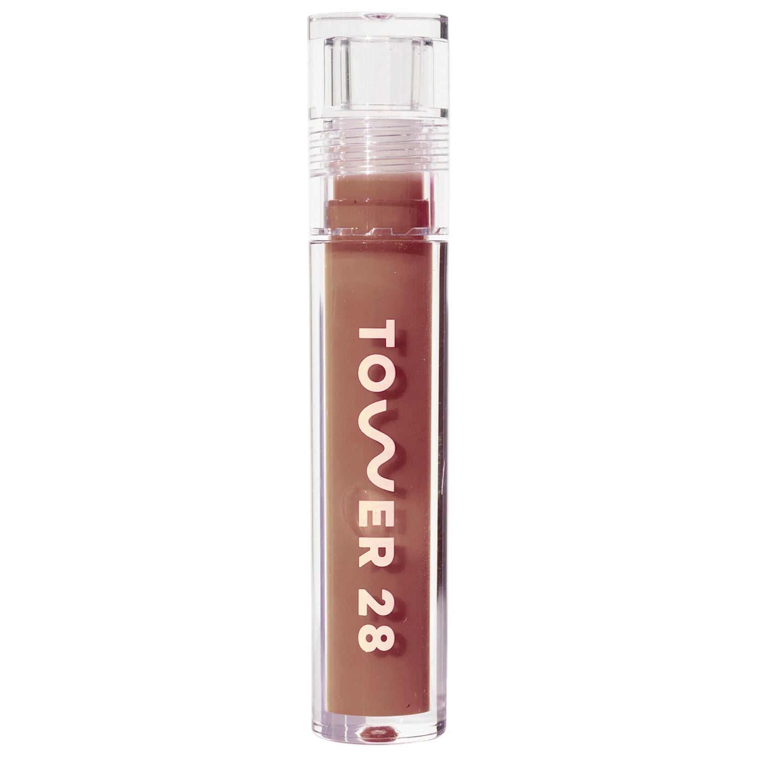 Увлажняющее несклеивающее масло-желе для губ Tower 28 Beauty ShineOn, цвет: Миндальный — фото 1