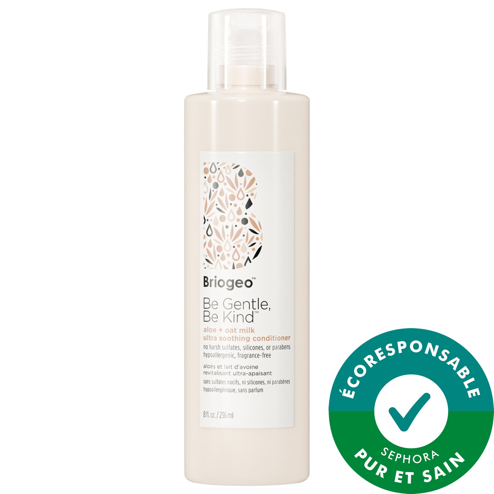 Briogeo Revitalisant ultra-apaisant hypoallergène et non parfumé avec aloès et lait dʼavoine Be Gentle, Be Kind™ 8.0 oz/ 236 mL