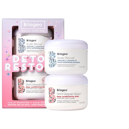 Detox + Restore Kit ft. Scalp Revival Scalp Scrub Shampoo + Don't Despair Repair Hair Mask