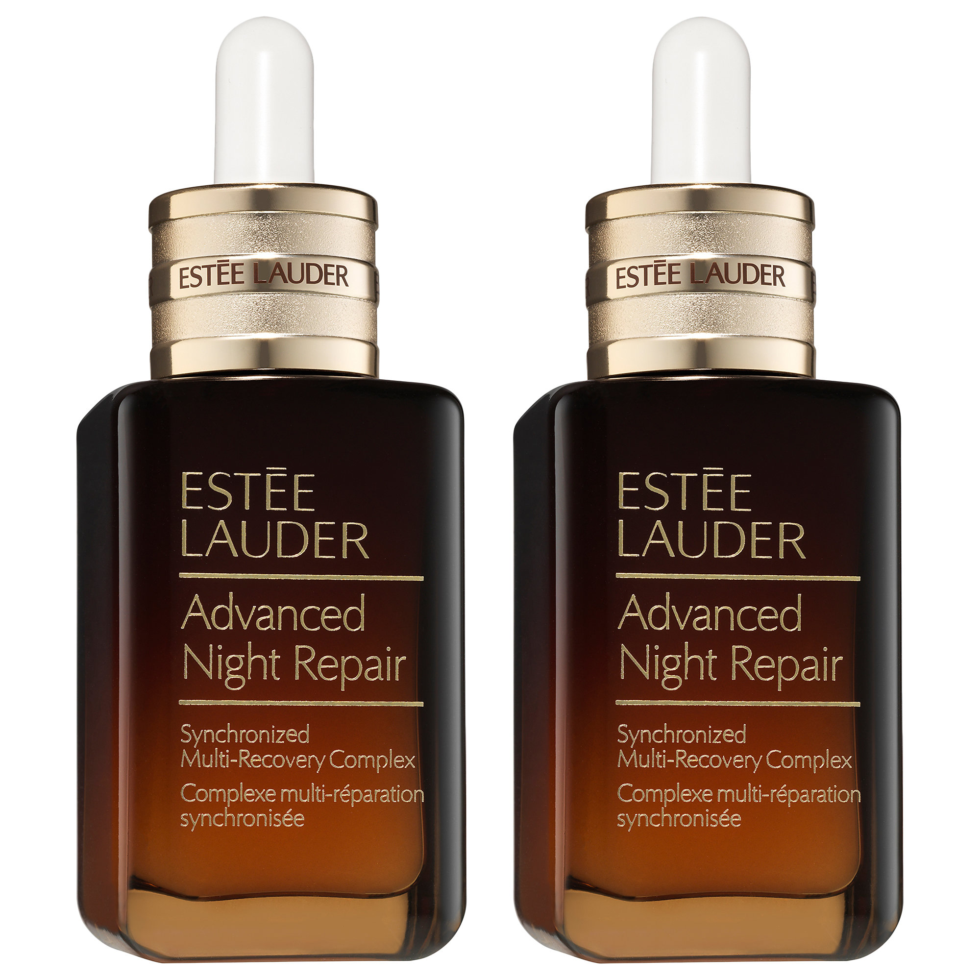 Estée Lauder Advanced Night Repair Synchronized Multi-Recovery Complex Serum Duo with Hyaluronic Acid 2x 1.7 oz / 50 mL