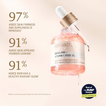 Squalane + Vitamin C Rose Firming Oil - Biossance | Sephora