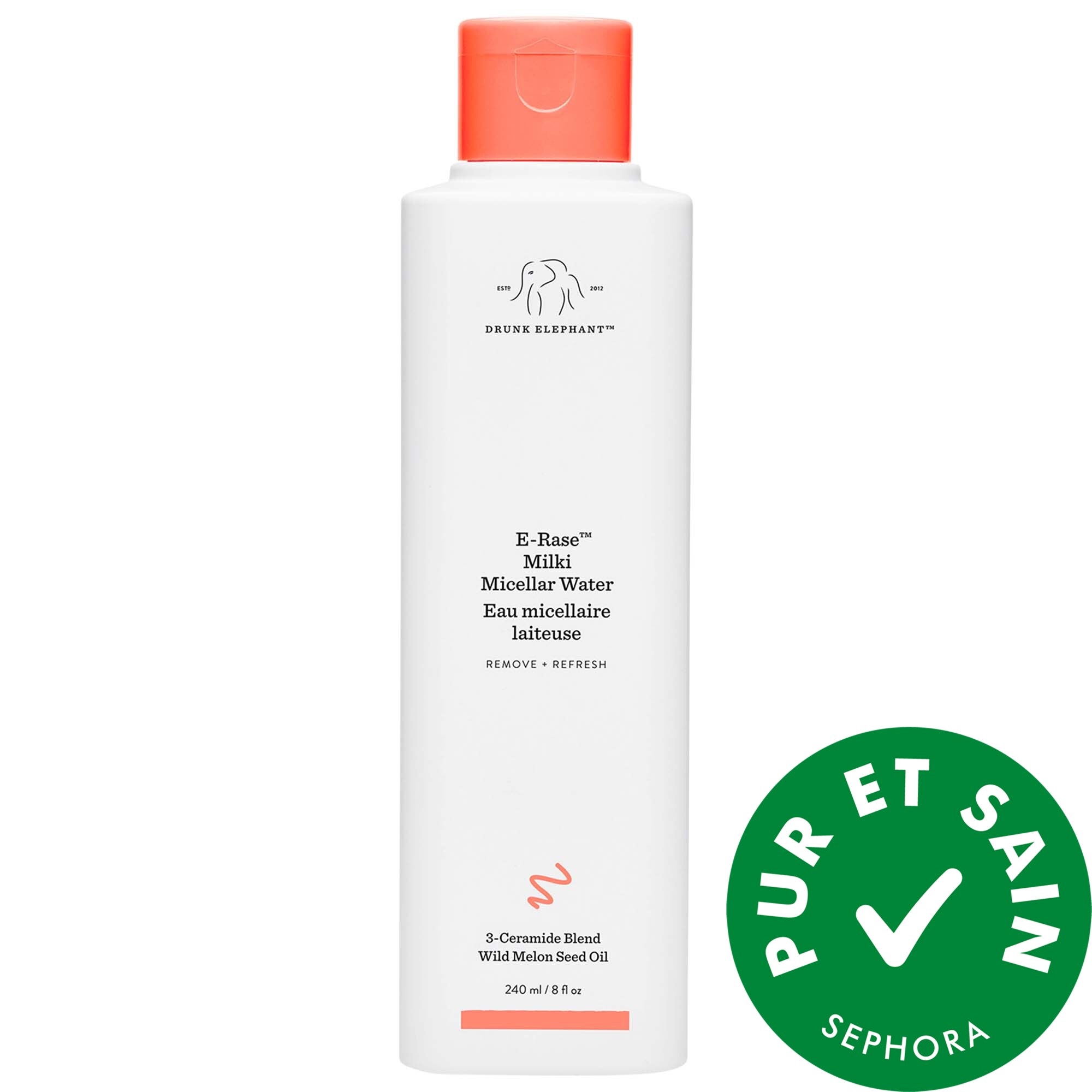 Drunk Elephant Eau micellaire laiteuse E-Rase™ 8 oz/ 240 mL