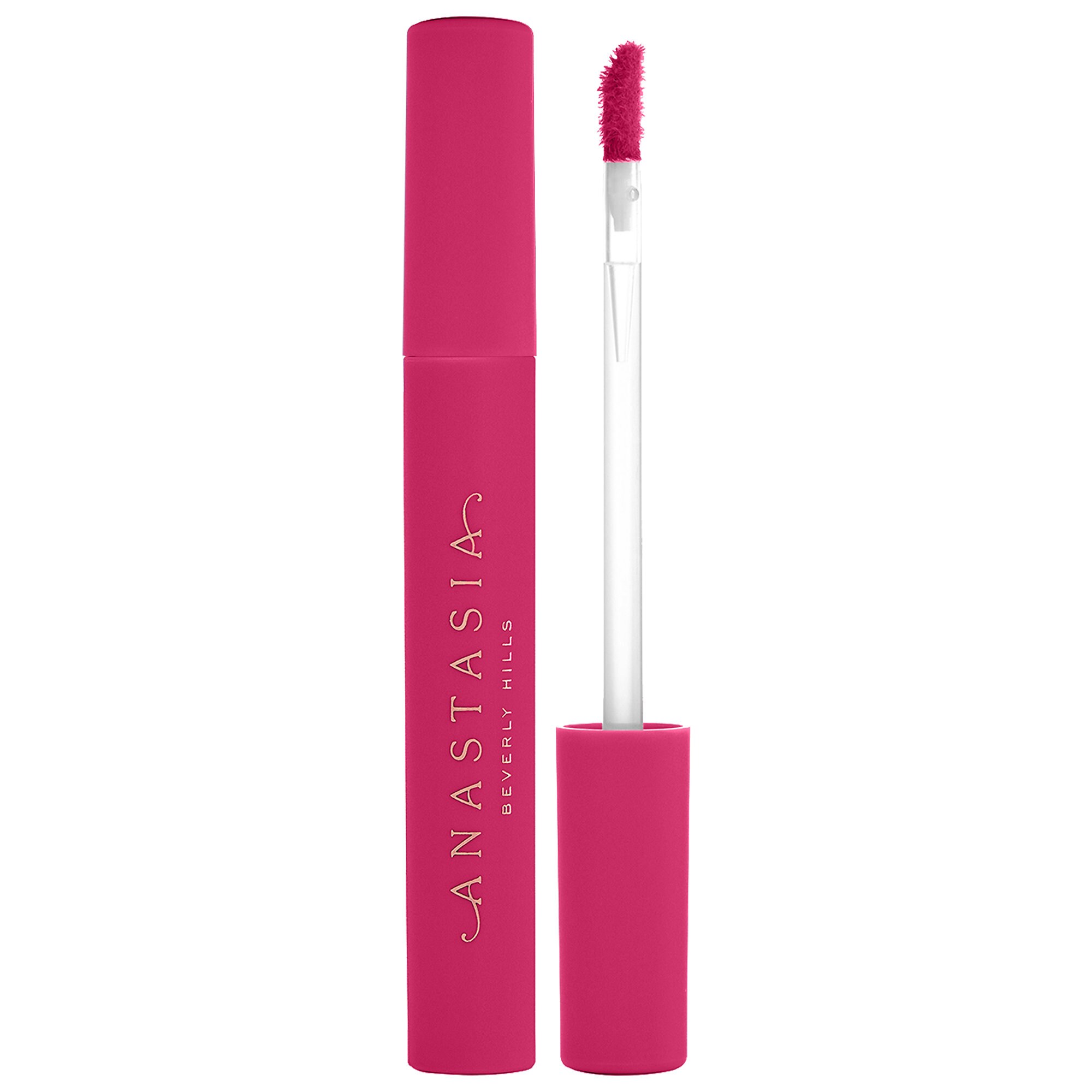 hot pink lipstick
