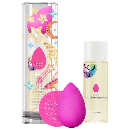 Makeup Sponge+Liquid Cleanser Set