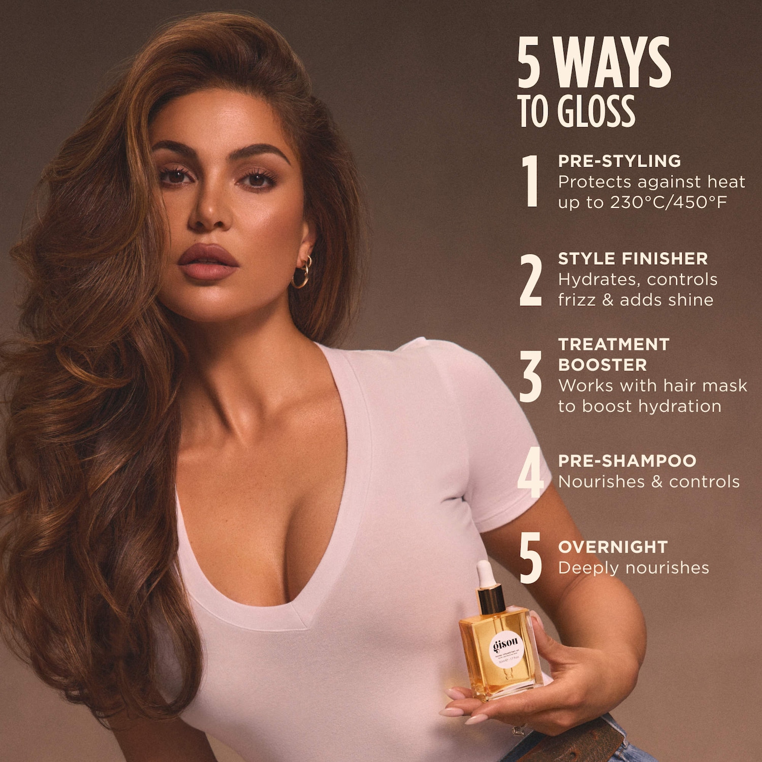 Honey Infused Hair Oil - Gisou | Sephora