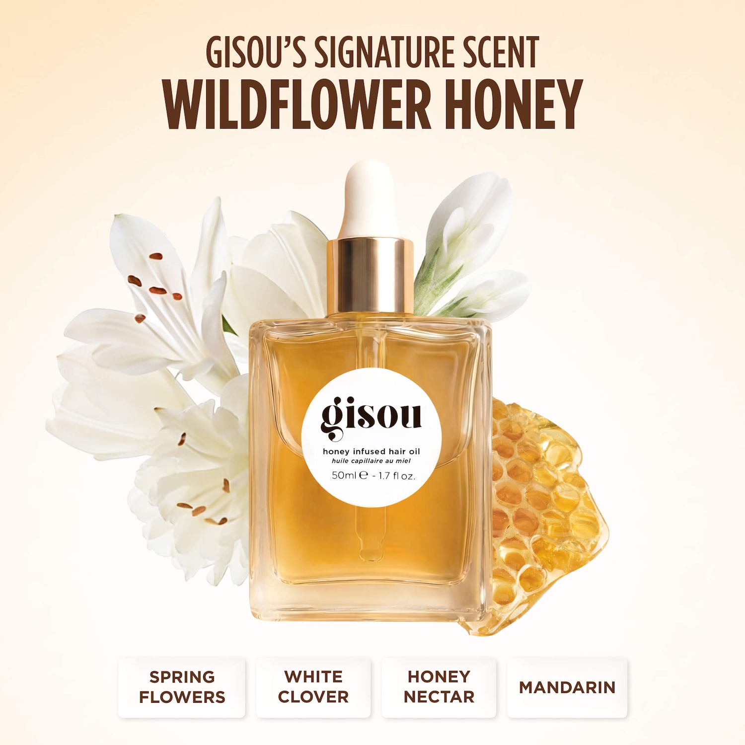 新品　gisou honey infused hair oil 50ml Honey Infused Hair Oil - Gisou | Sephora