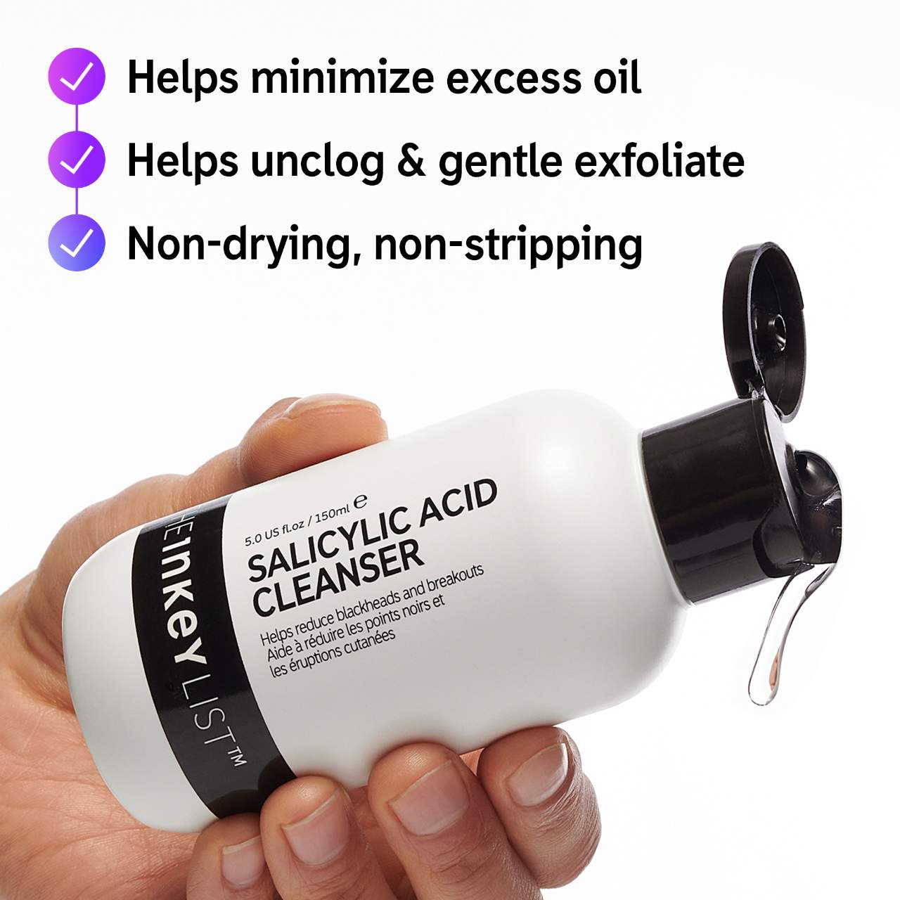 Salicylic Acid Cleanser - The INKEY List | Sephora