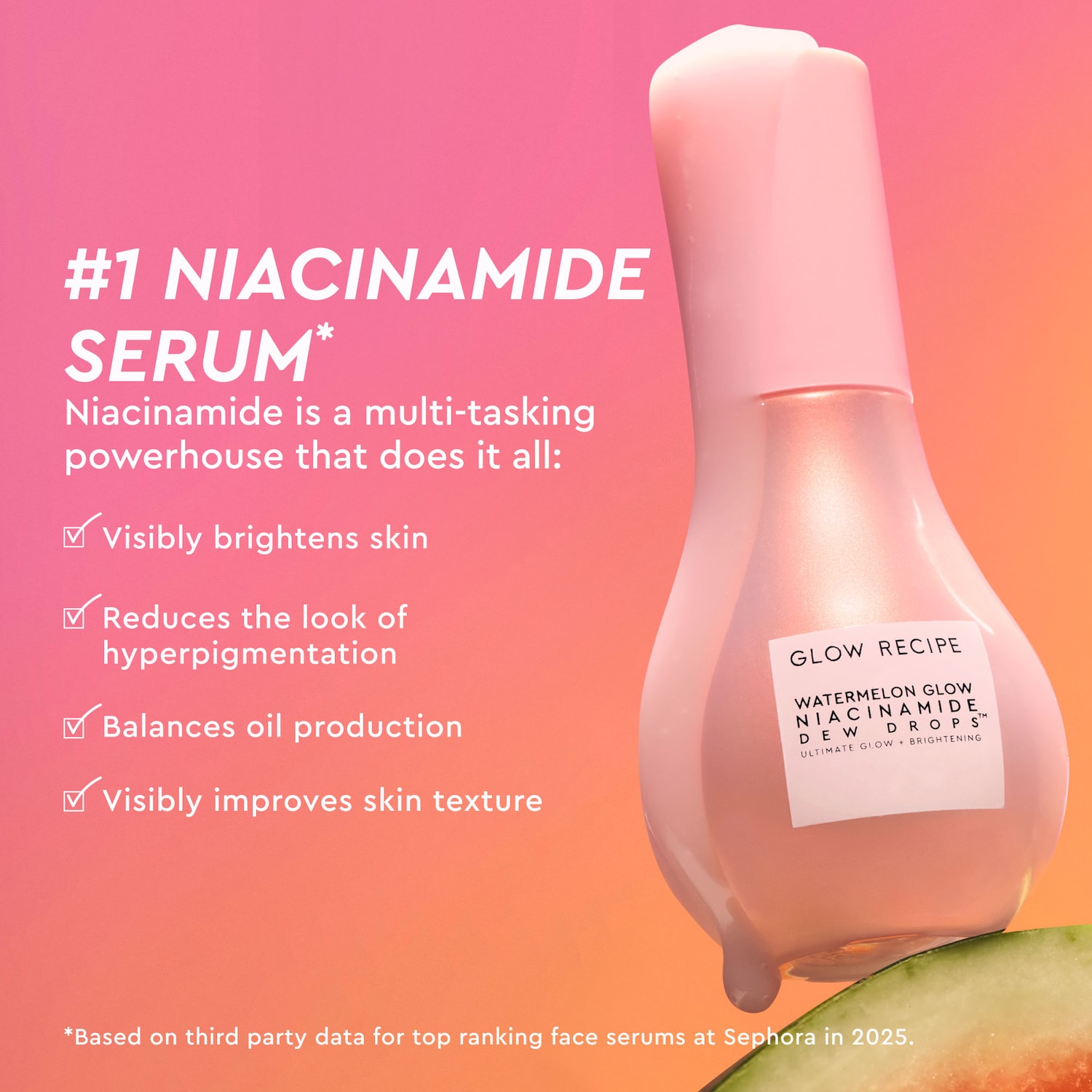 Watermelon Glow Niacinamide Dew Drops - Glow Recipe | Sephora