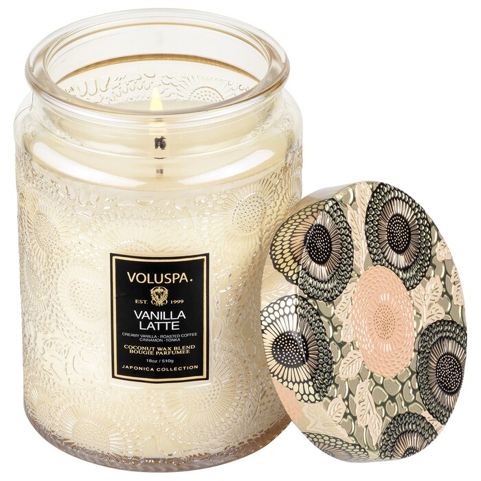 Vanilla Latte Glass Jar Candle VOLUSPA Sephora