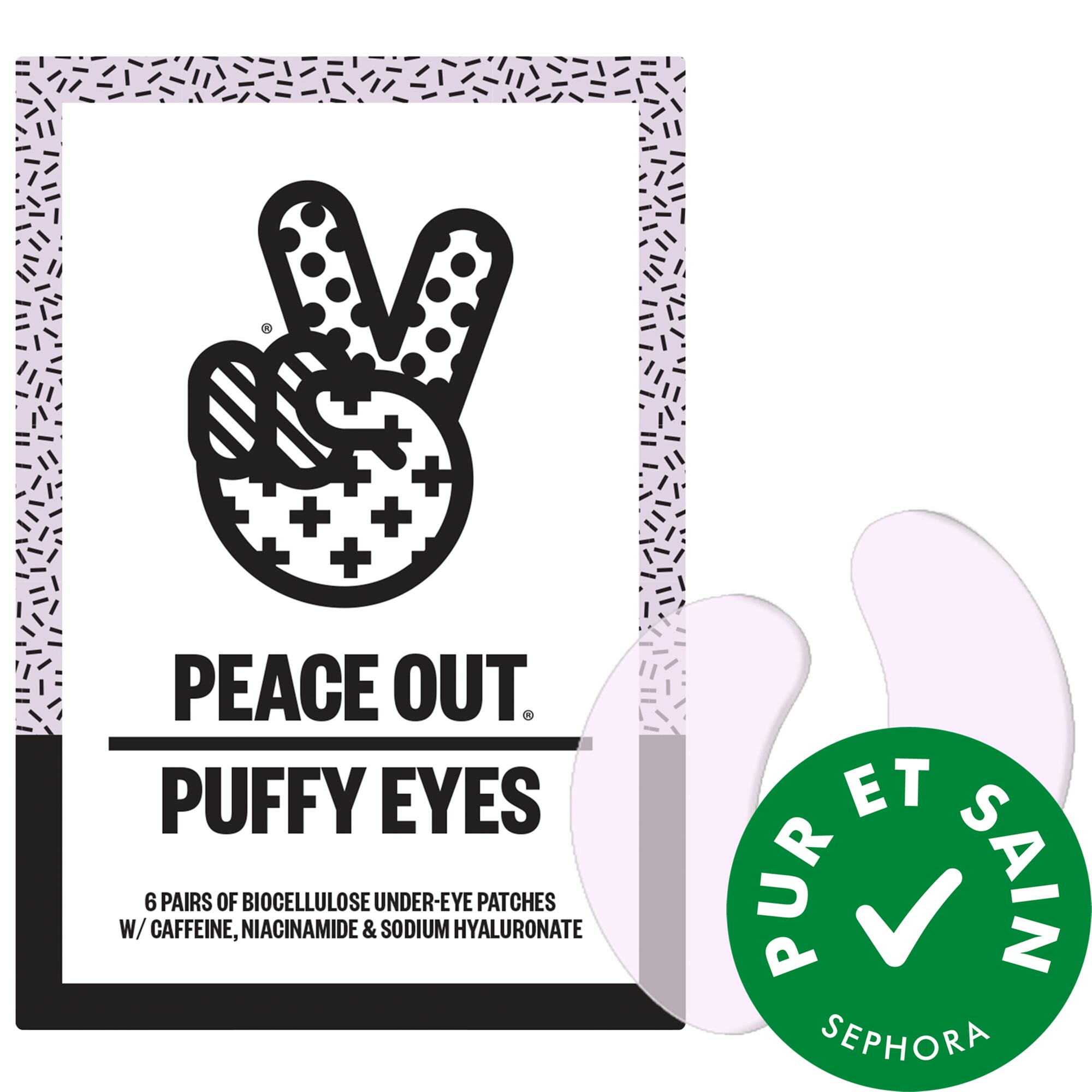 Peace Out Coussinets anti-poches sous les yeux 6x pairs