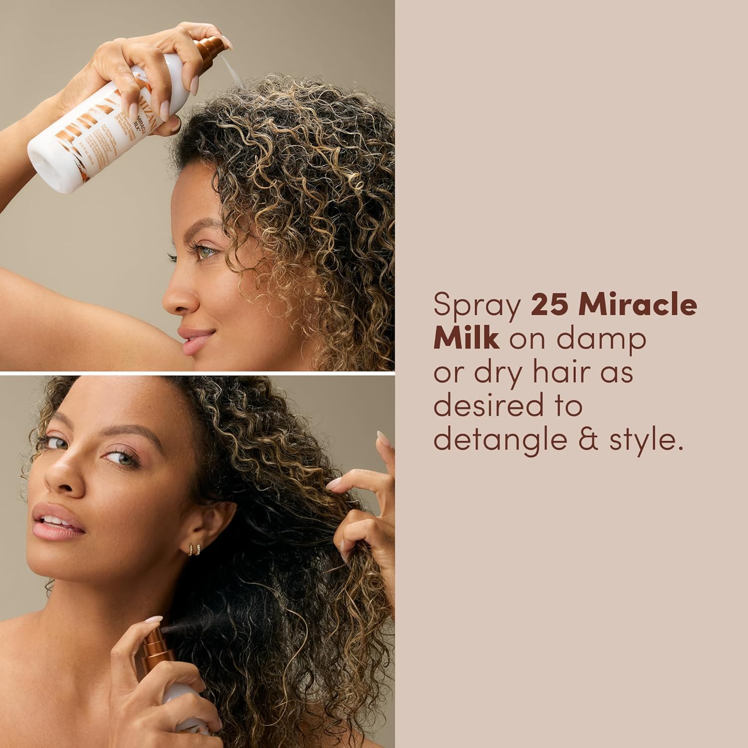 Mini 25 Miracle Milk Heat Protectant Leave-In Conditioner - Mizani