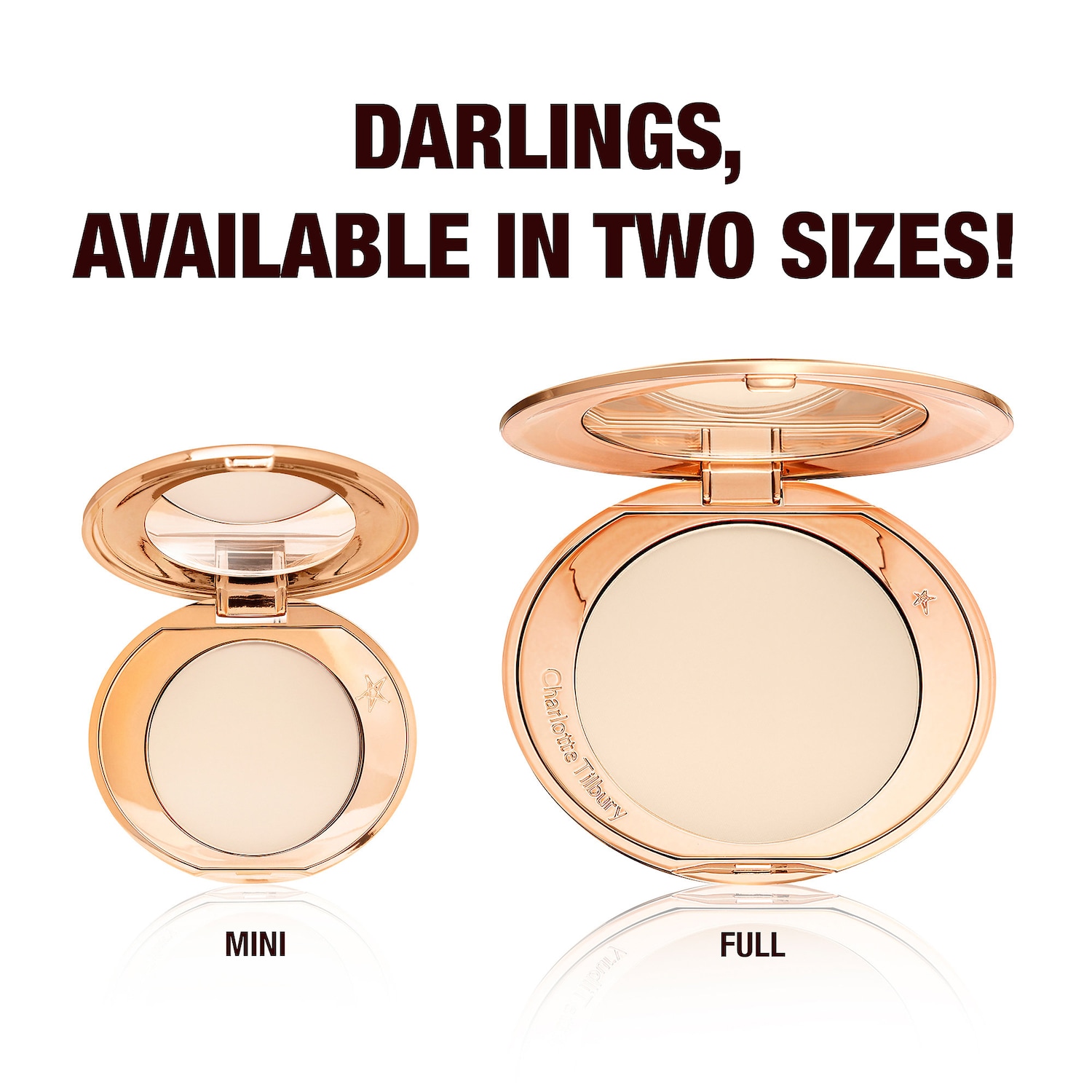 Мини-версия фиксирующей пудры со сменным блоком Charlotte Tilbury Airbrush Flawless Finish, цвет: 1 Fair — фото 4