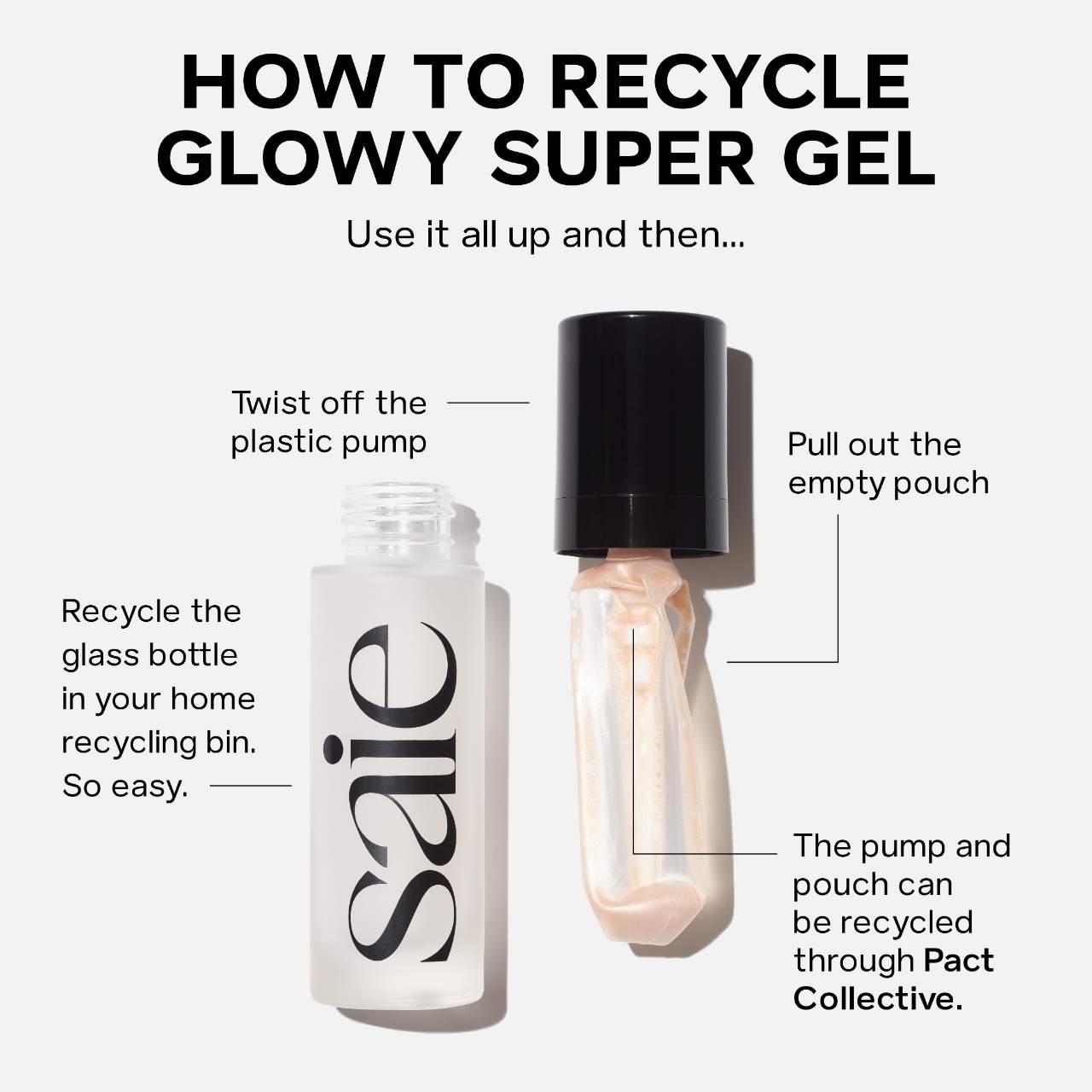 Saie Mini Glowy Super Gel Lightweight Dewy Multipurpose Illuminator 15ml