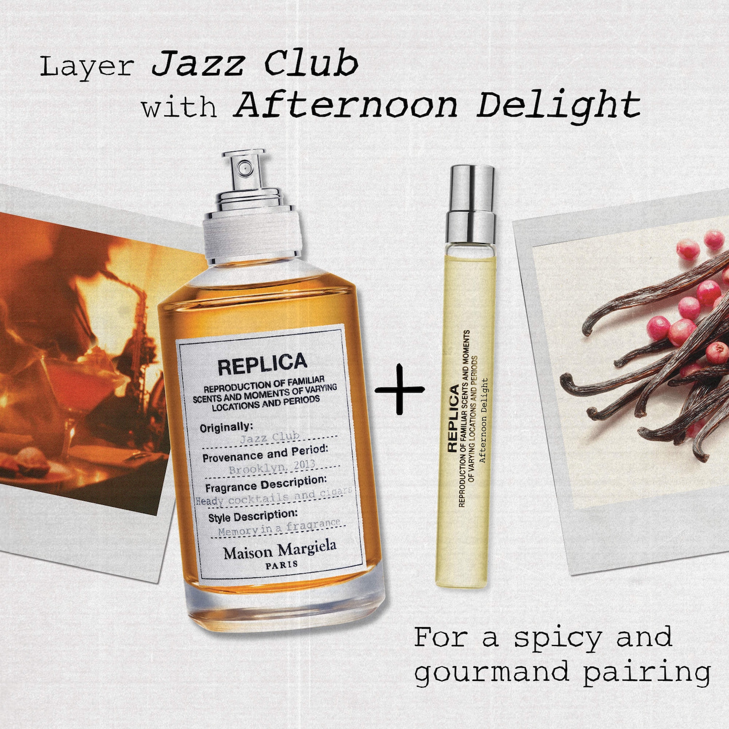 'REPLICA' Jazz Club Eau de Toilette with Tobacco Leaf, Pink Pepper, and Rum