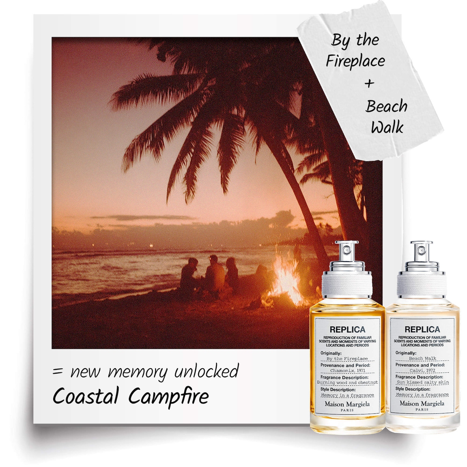 Eau de toilette ’REPLICA’ Beach Walk avec lait coco et musc