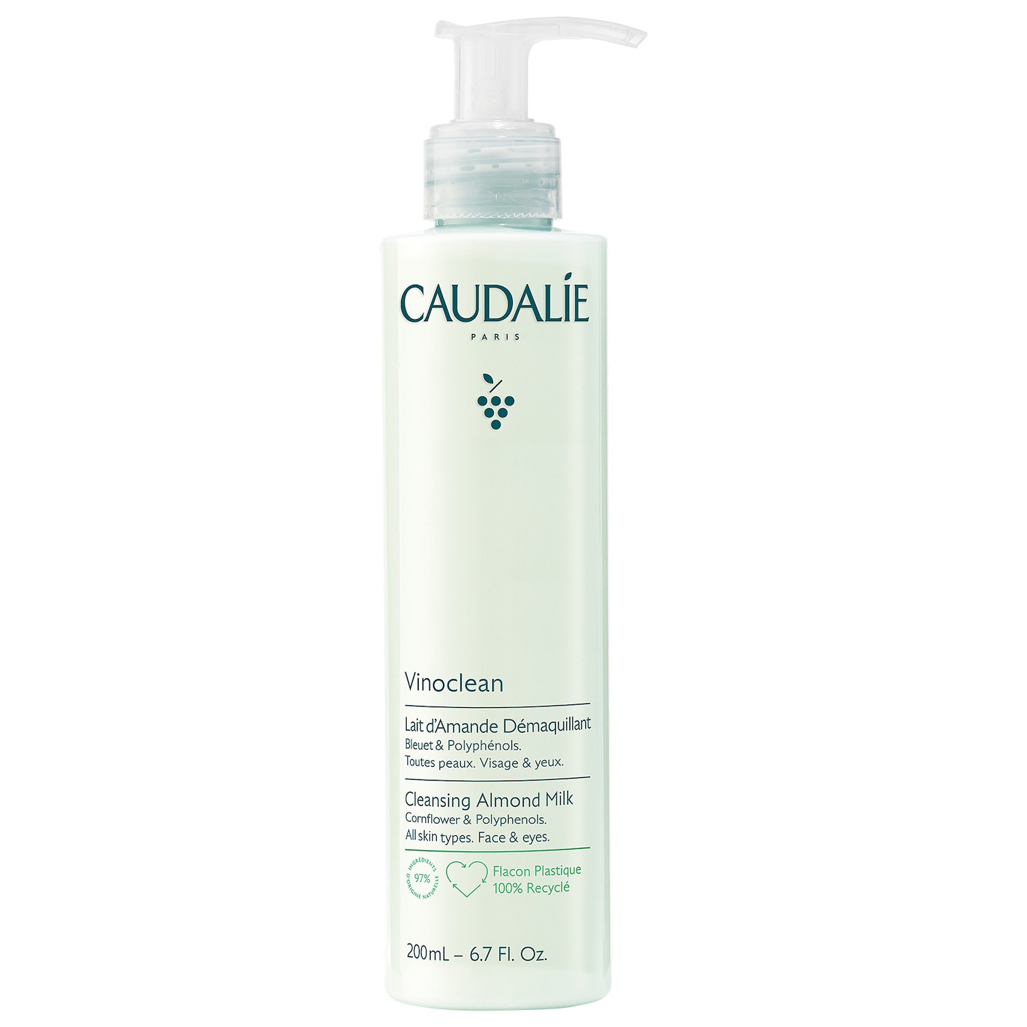 Нежное очищающее миндальное молочко Caudalie Vinoclean — фото 1