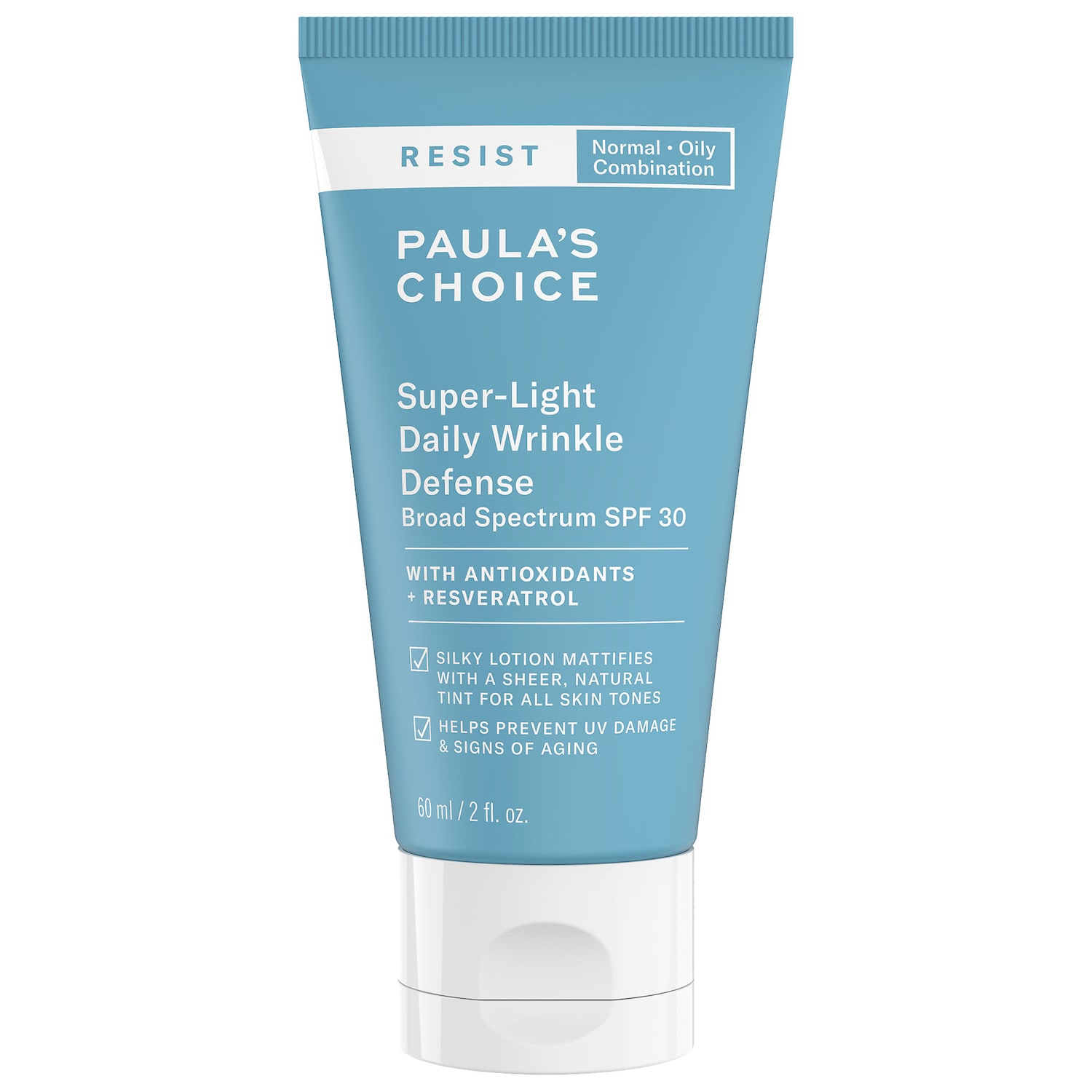 Сверхлёгкий солнцезащитный крем для лица SPF 30 Paula's Choice Resist против морщин — фото 1