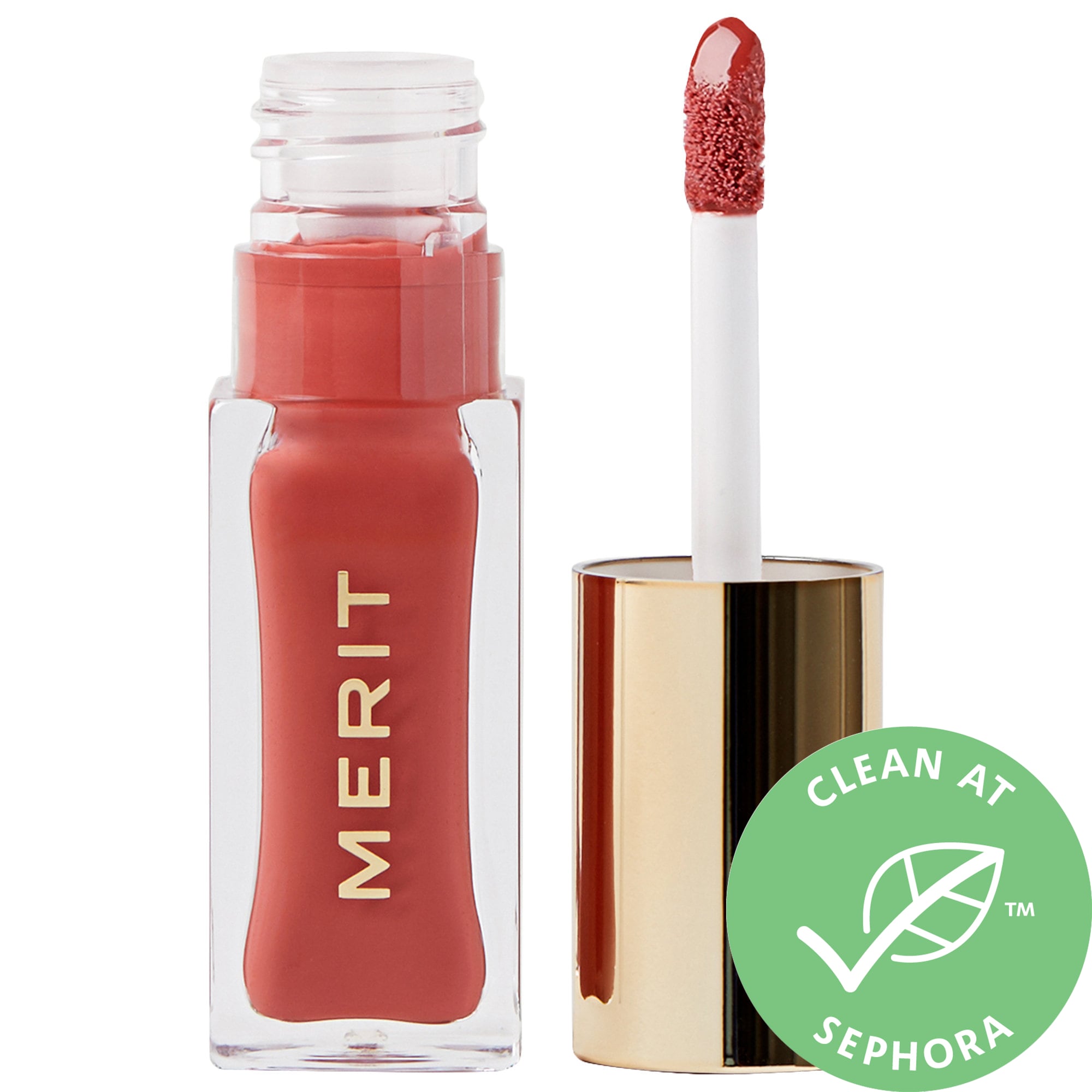 MERIT SHADE SLICK CLASSIC HYDRATING TINTED LIP OIL PINK BEET .23/7
