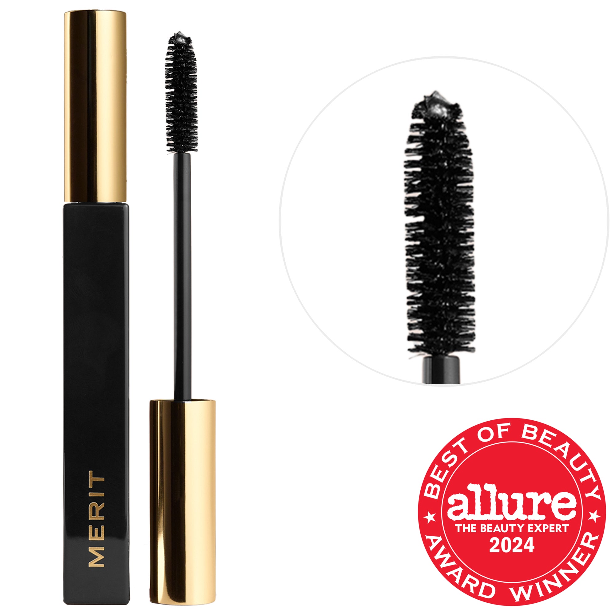 MERIT Clean Lash Lengthening Tubing Mascara 0.24 oz/7 ml
