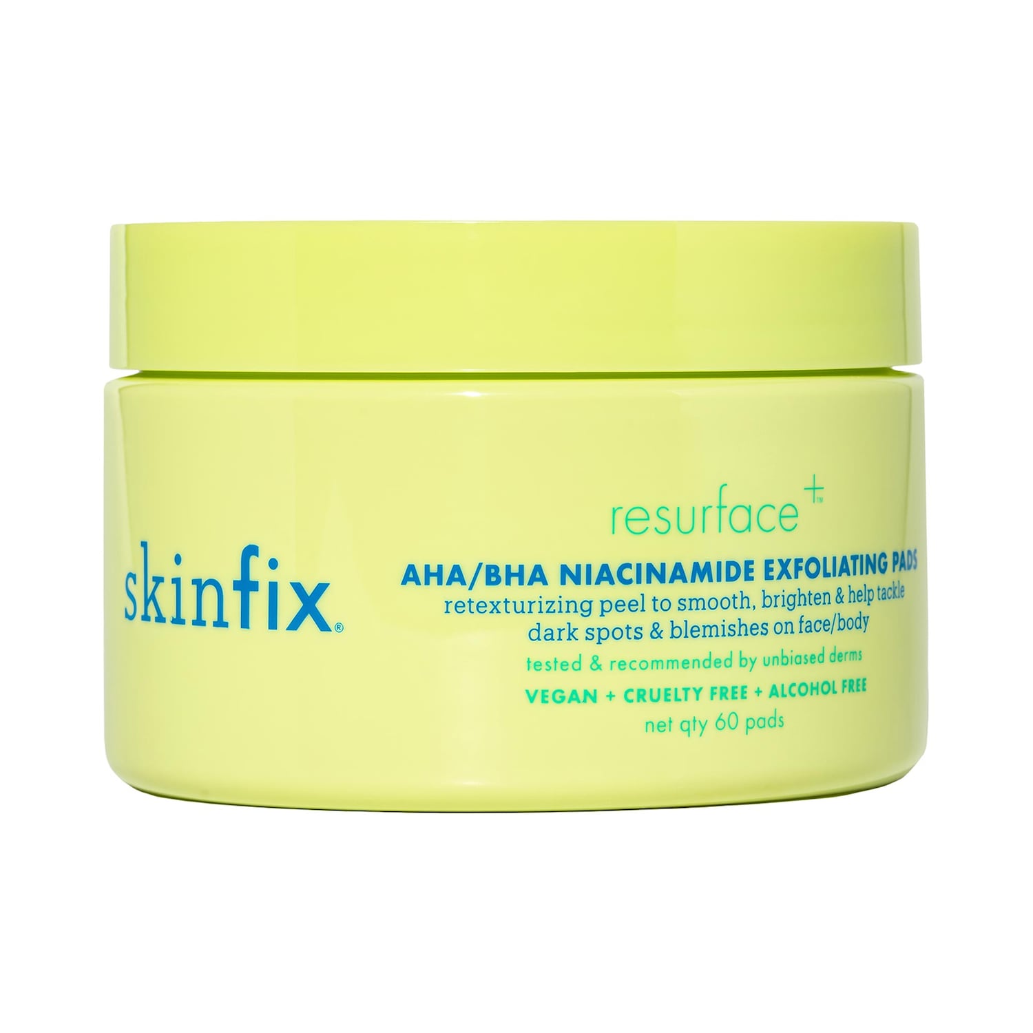 Отшелушивающие пэды с AHA/BHA и ниацинамидом для лица и тела Skinfix Resurface+ — фото 1