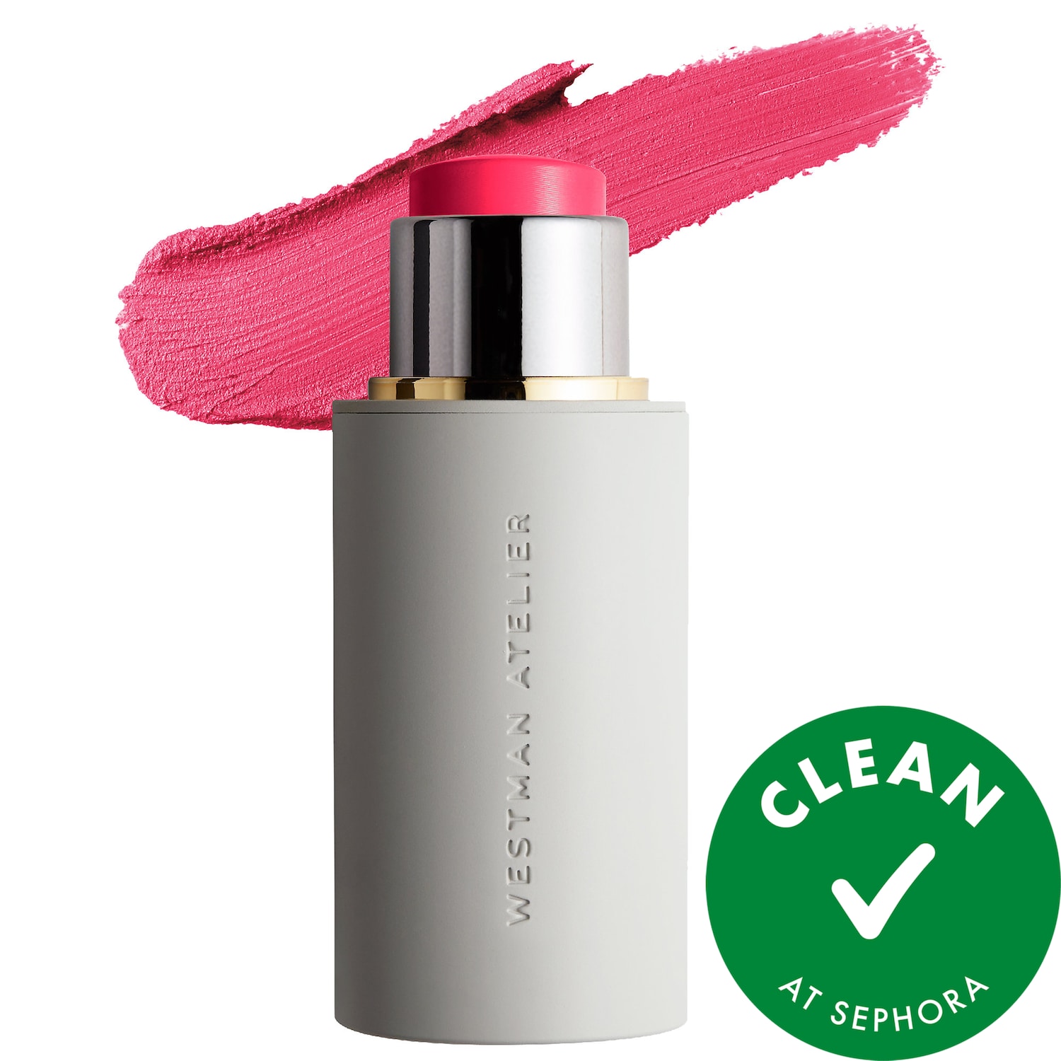Westman Atelier Baby Cheeks Lip + Cheek Cream Blush Stick in Poppet