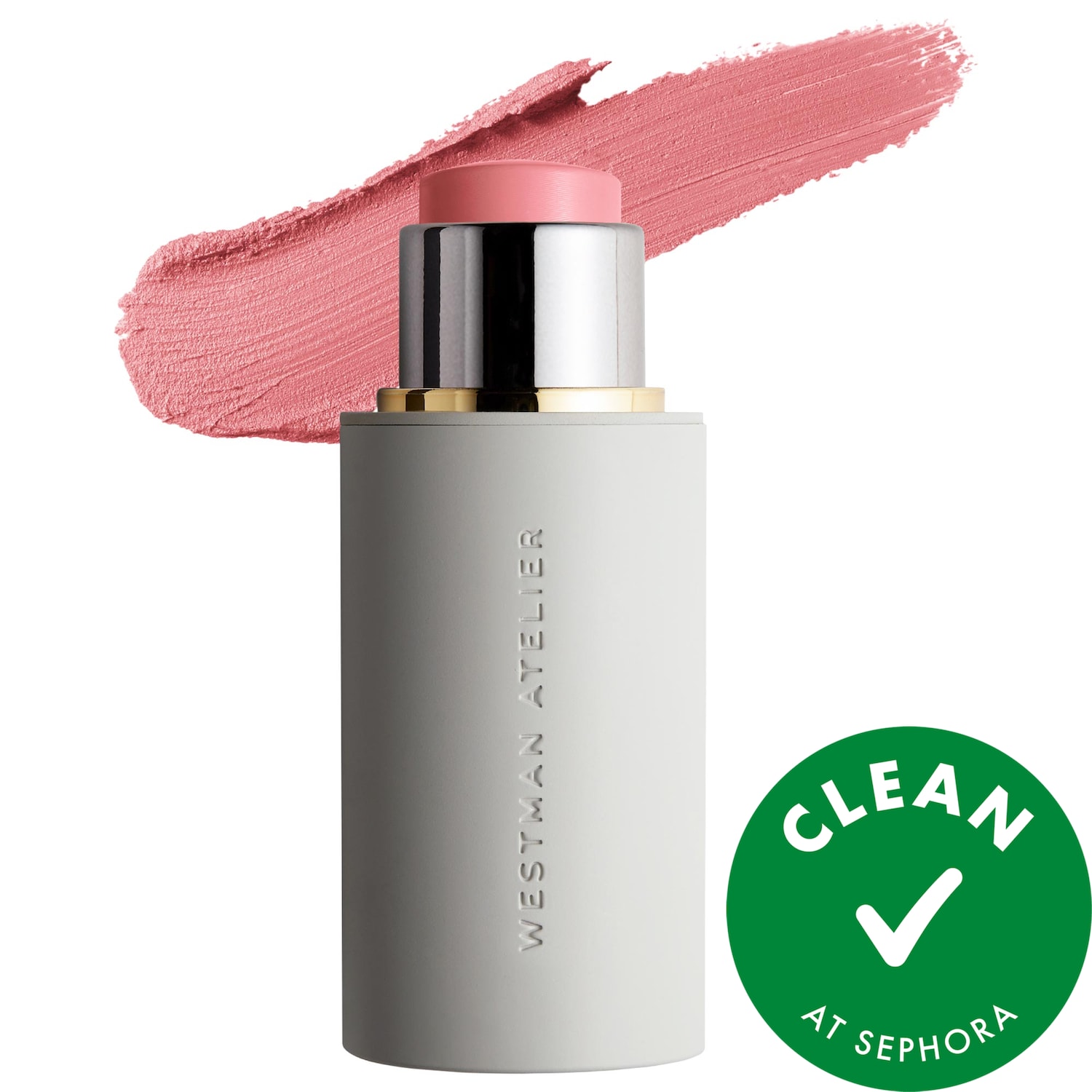 Westman Atelier Baby Cheeks Lip + Cheek Cream Blush Stick in Petal