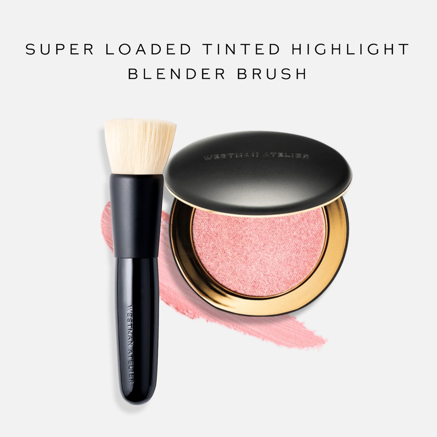 Кисть для растушевки хайлайтера Westman Atelier Clean Highlighter Blender — фото 3